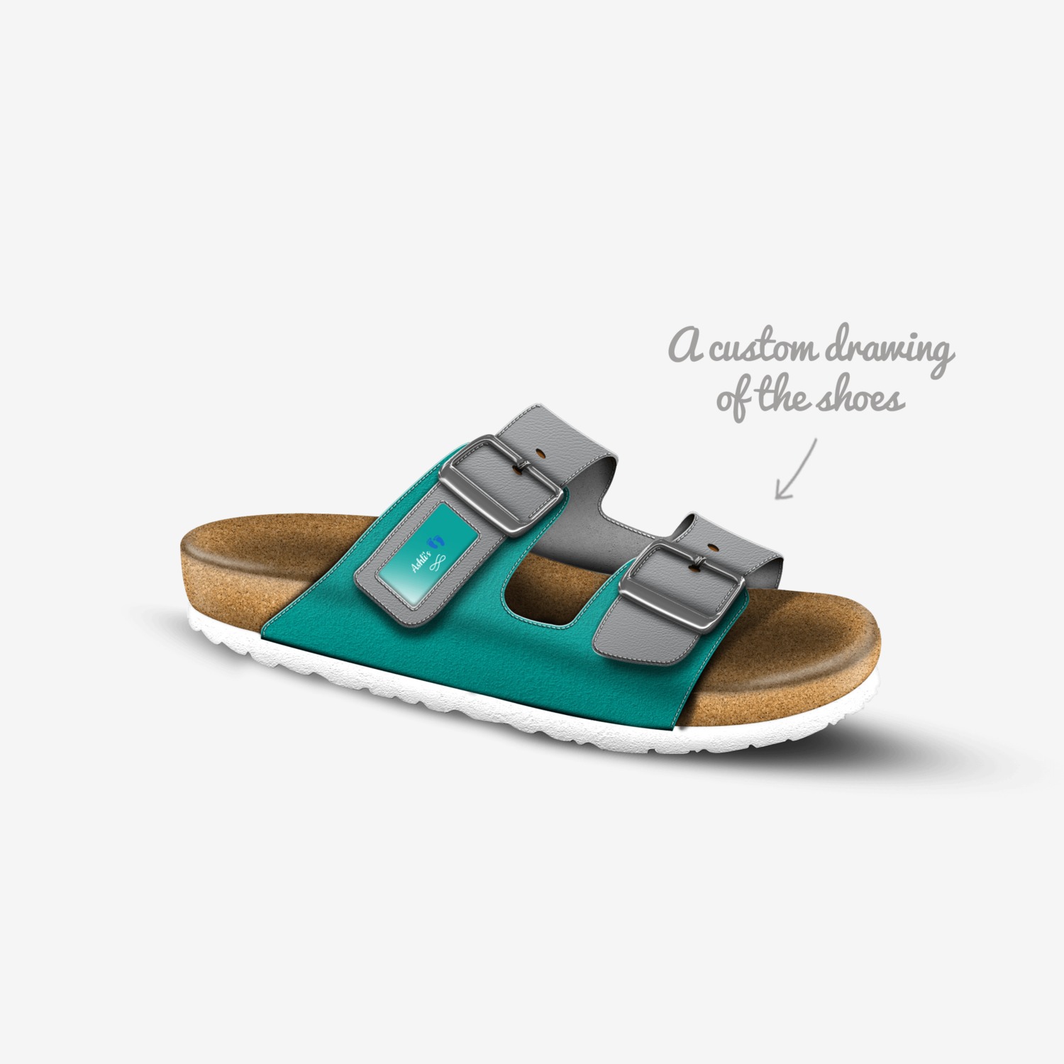 Ashlis custom made in Italy shoes by Ashli Keifer | Sketch view