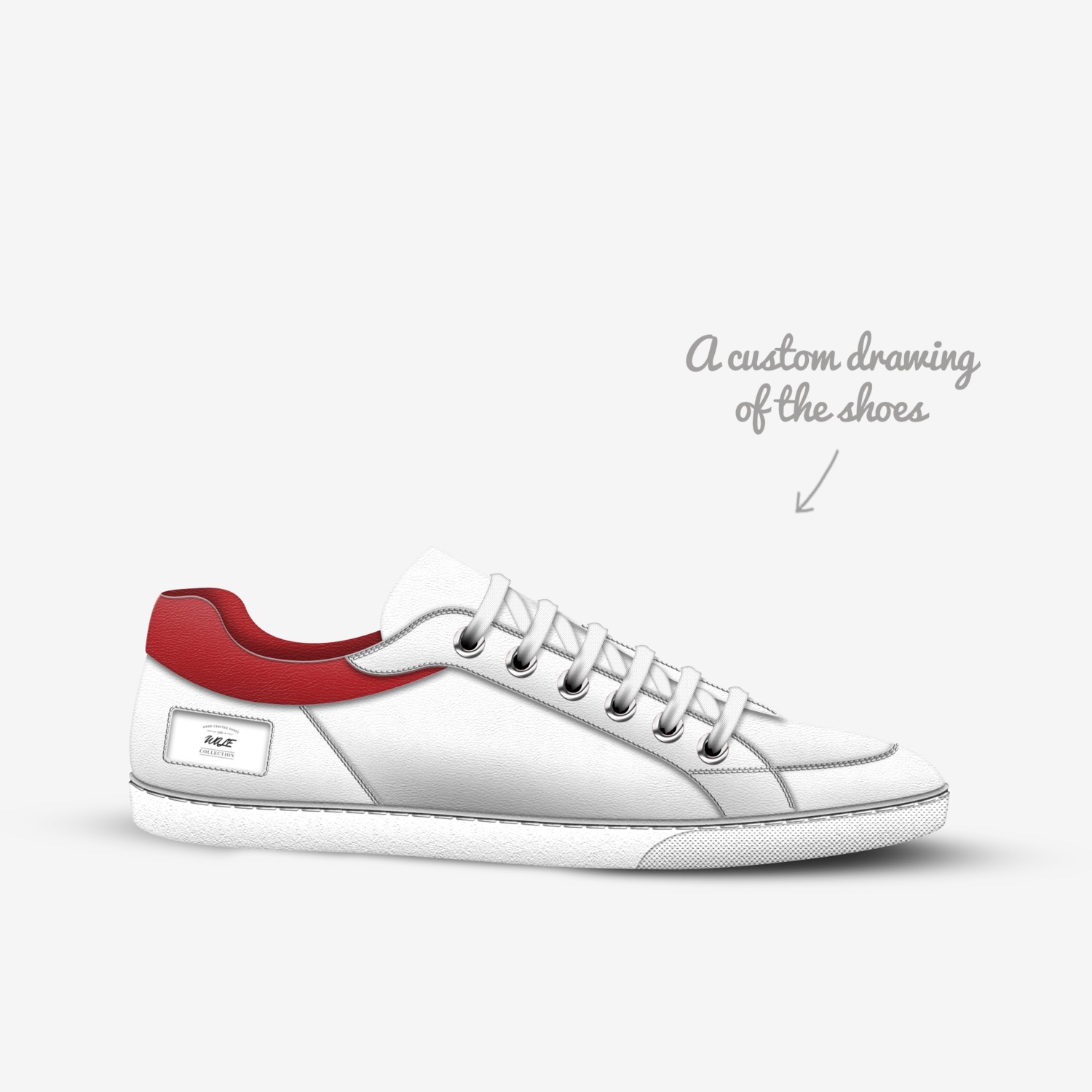 WALE custom made in Italy shoes by Olawale Moses | Sketch view