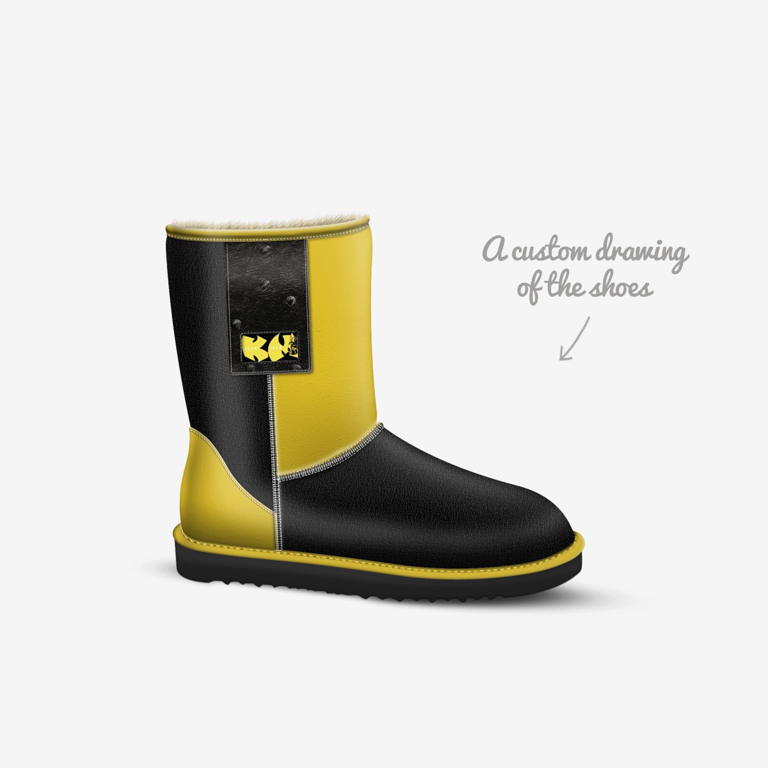 KILLA MILLA SERIES custom made in Italy shoes by Isa Abdullah | Sketch view