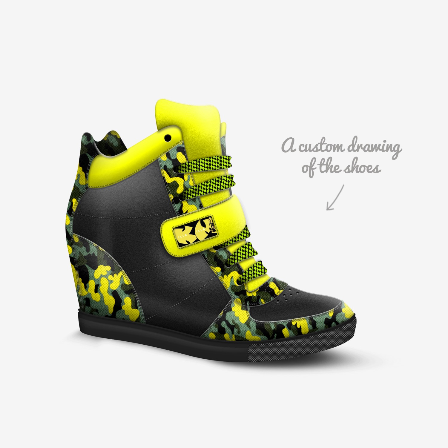 KILLA MILLA SERIES custom made in Italy shoes by Isa Abdullah | Sketch view