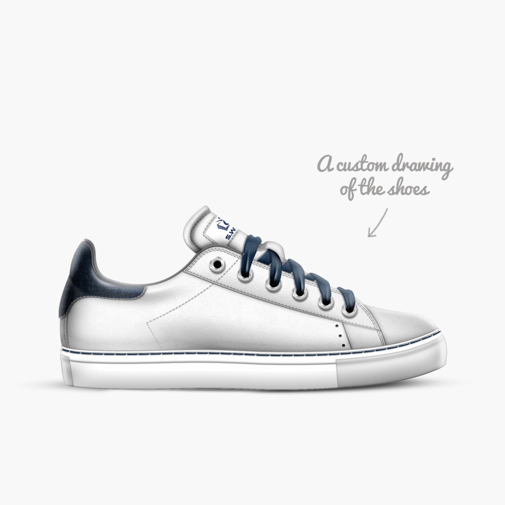 Blue Classic 68 limited edition shoe Blue Classic 68 artisan made in Italy shoes by Veney Cochran