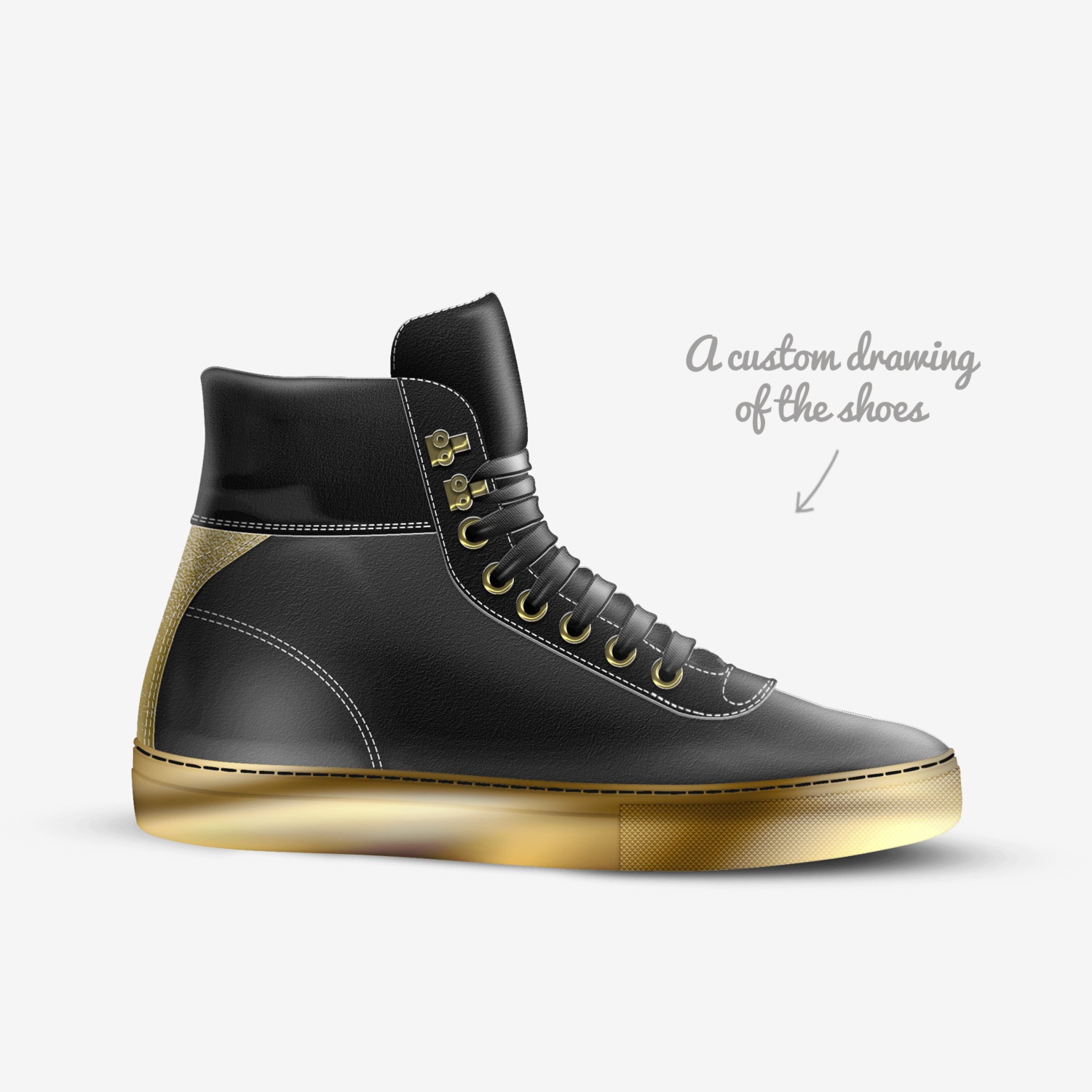 Milano custom made in Italy shoes by Morris Scales | Sketch view