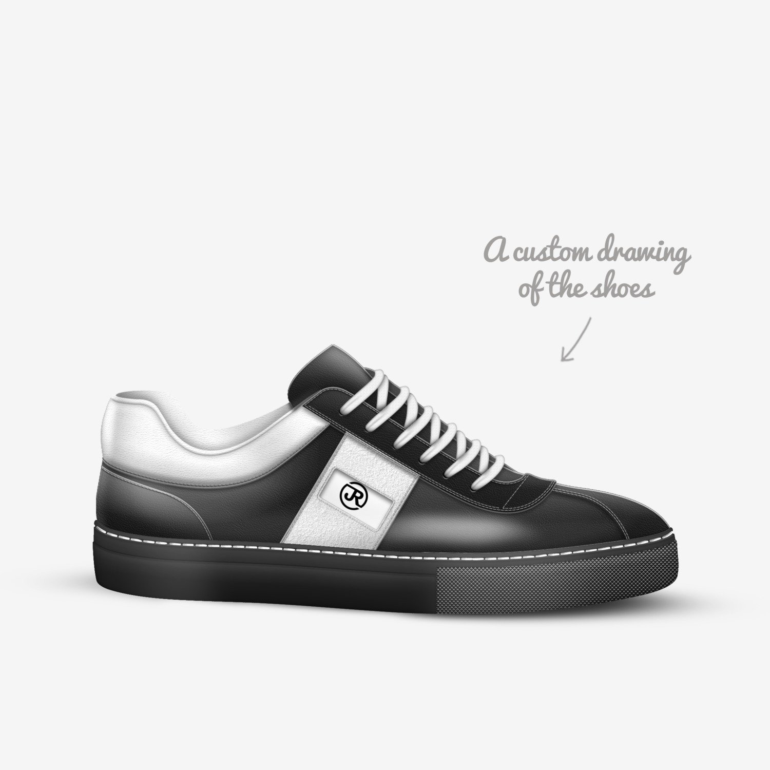 The JR'S custom made in Italy shoes by Jack Reid | Sketch view