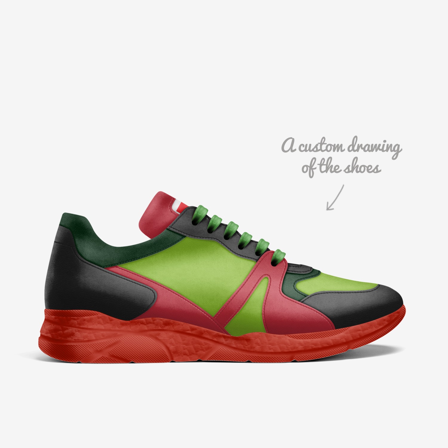 EL'BEY LOVES  custom made in Italy shoes by Tariq Bey | Sketch view