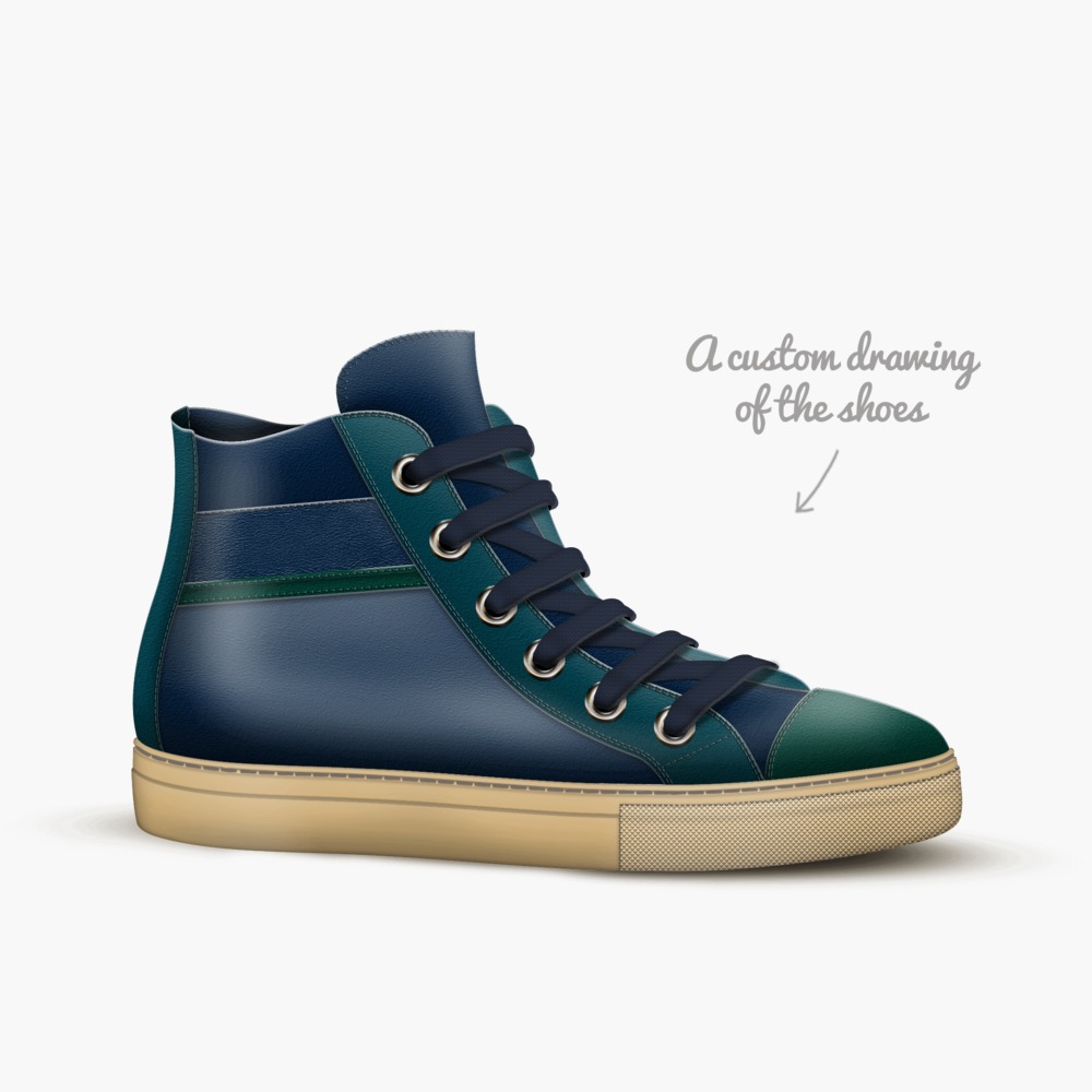 Emerald Collection limited edition shoe Emerald Collection artisan made in Italy shoes by Les Will