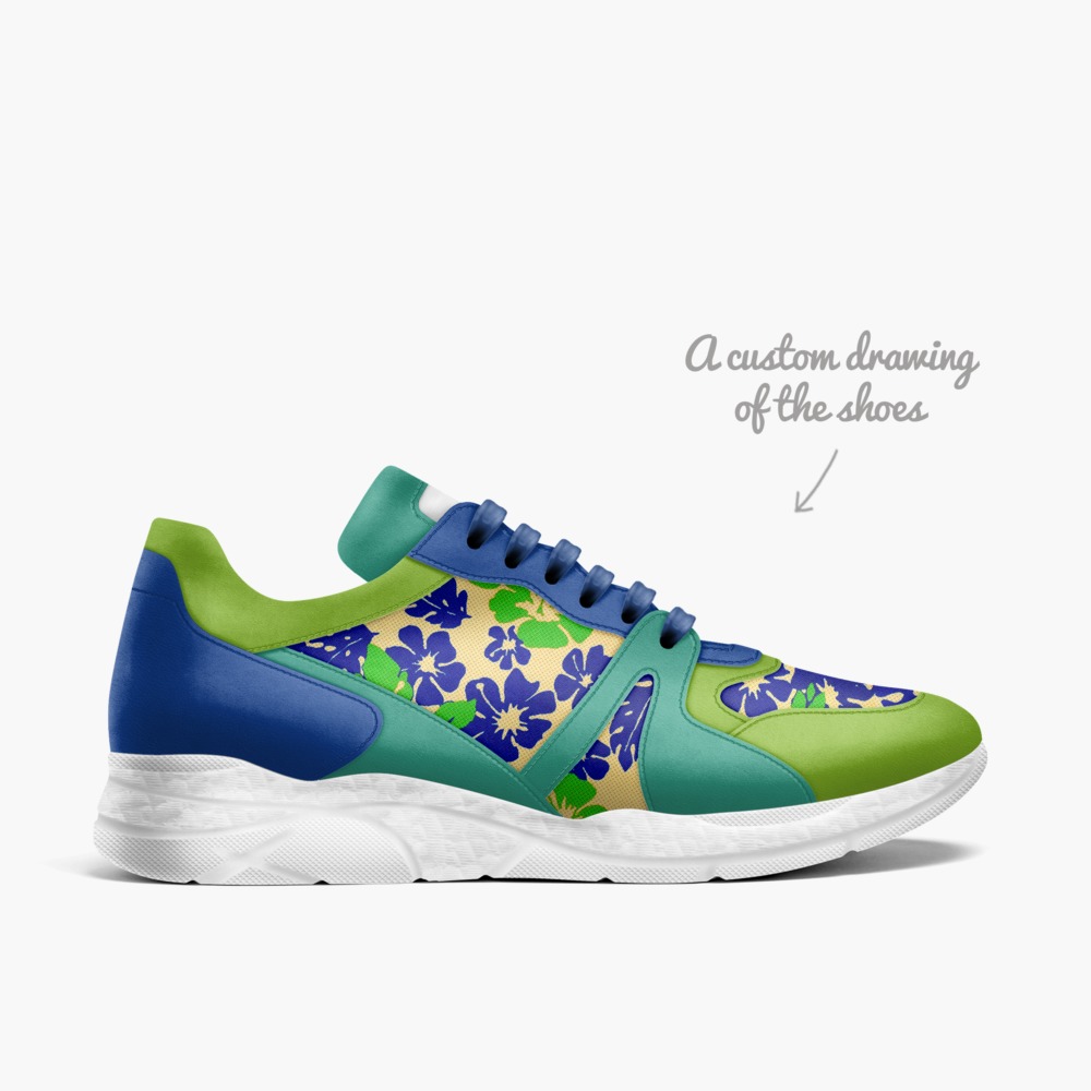 Blue 42s limited edition shoe Blue 42s artisan made in Italy shoes by Tariq Mackey
