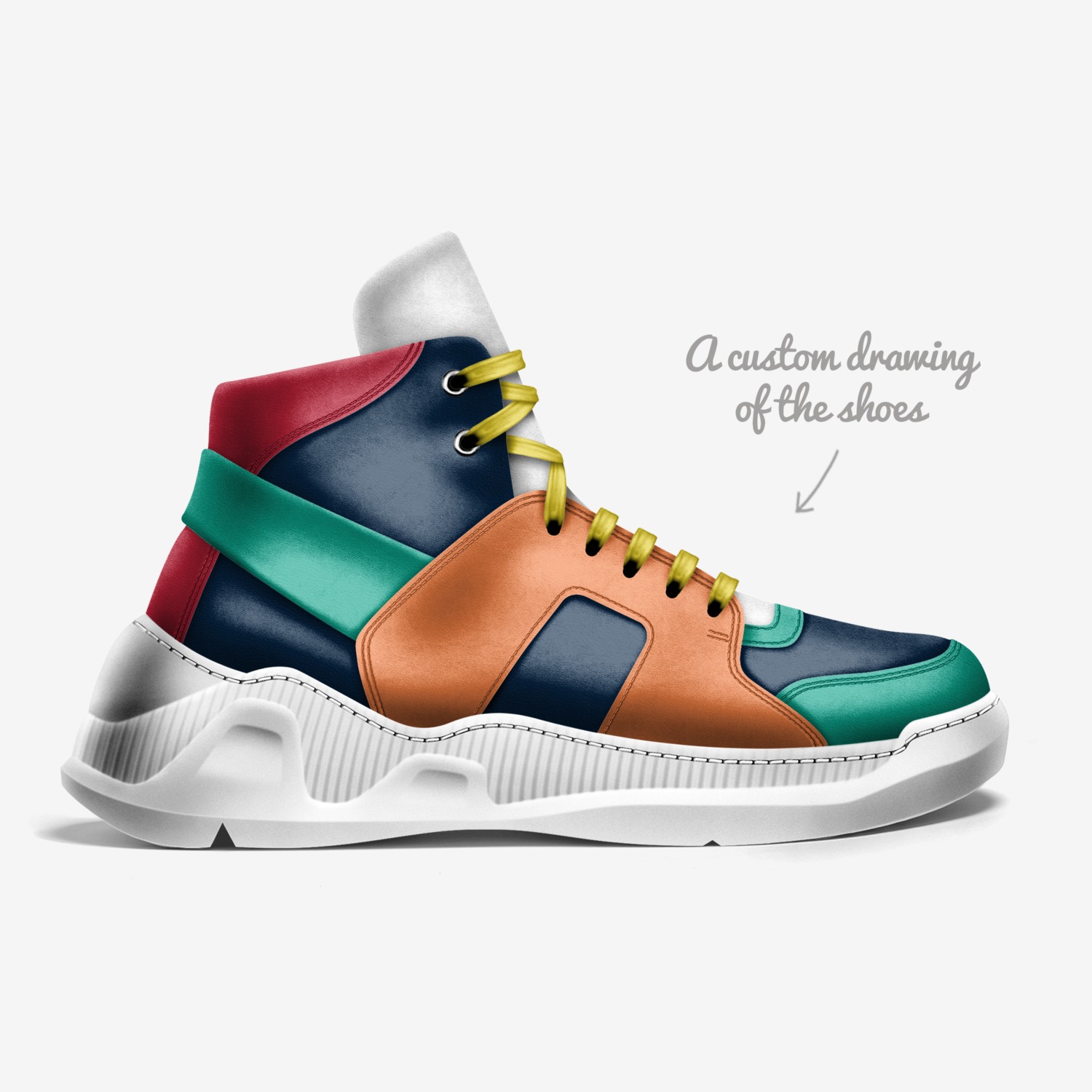 Purest custom made in Italy shoes by Les Will | Sketch view