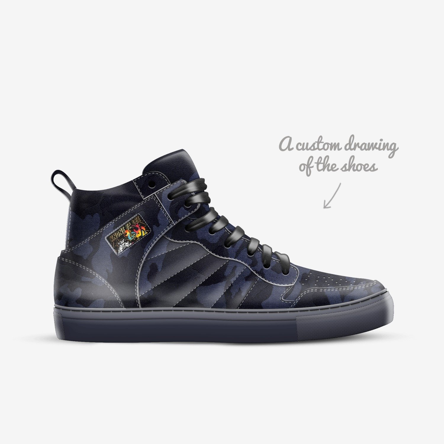 Knone fa lee  custom made in Italy shoes by Knone Fa Lee | Sketch view