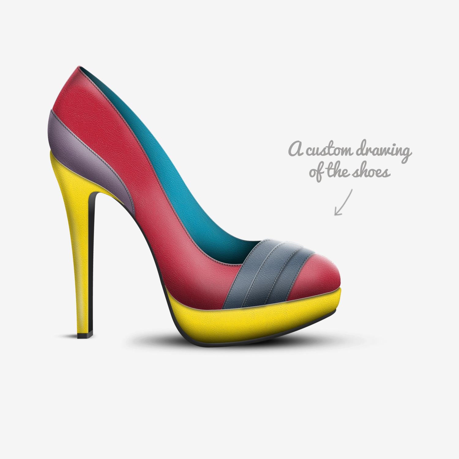 Grill custom made in Italy shoes by Kerwinne_3000 Jeanbaptist | Sketch view
