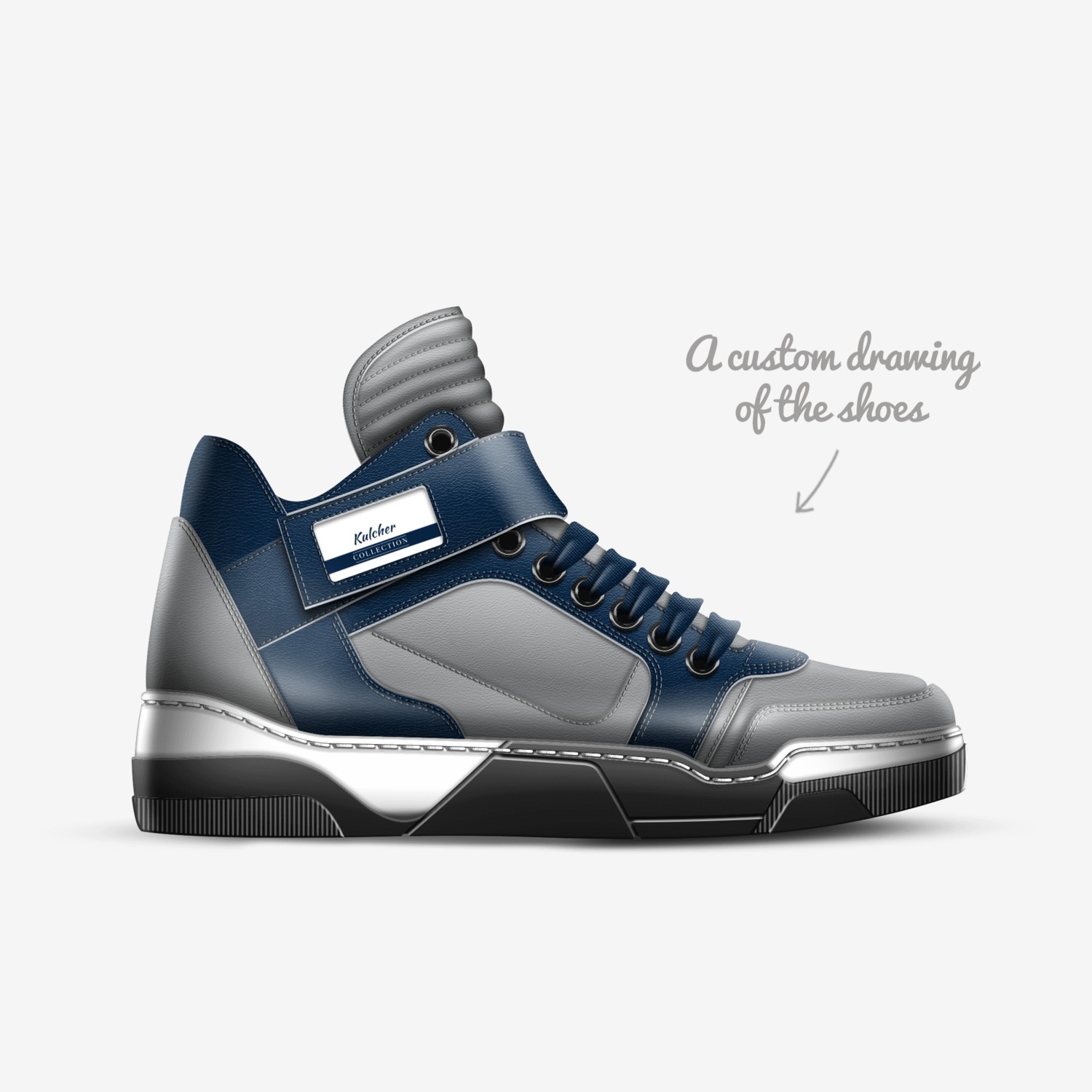 Kulcher  custom made in Italy shoes by Ashley Kulcher | Sketch view