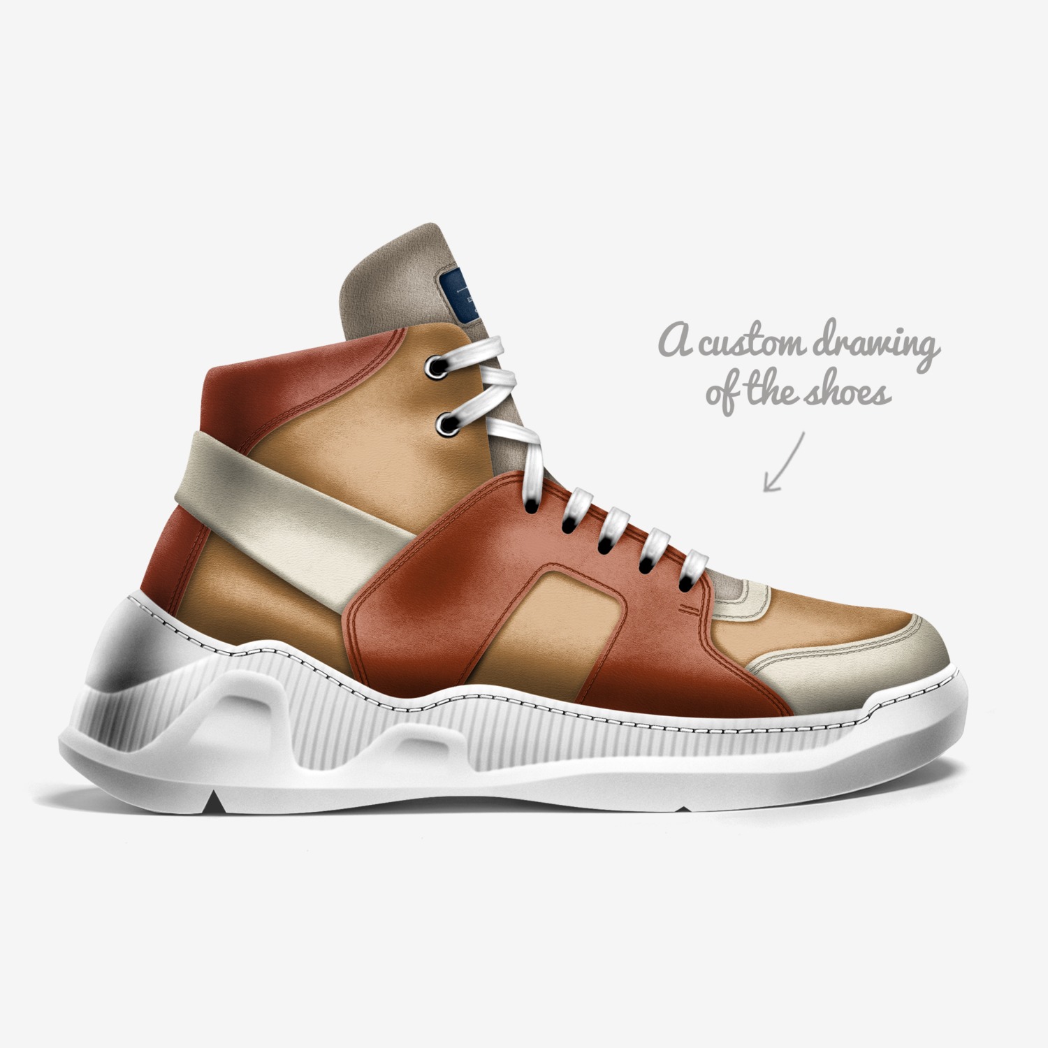Essential Essie custom made in Italy shoes by Essie Wevhu | Sketch view