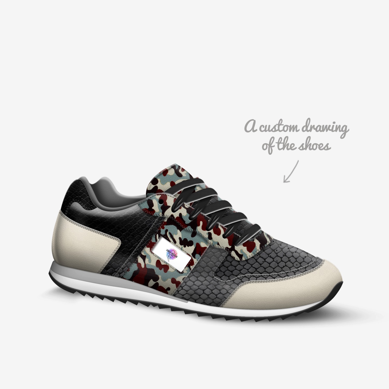 ZEN SOLE custom made in Italy shoes by Akeem Steele | Sketch view