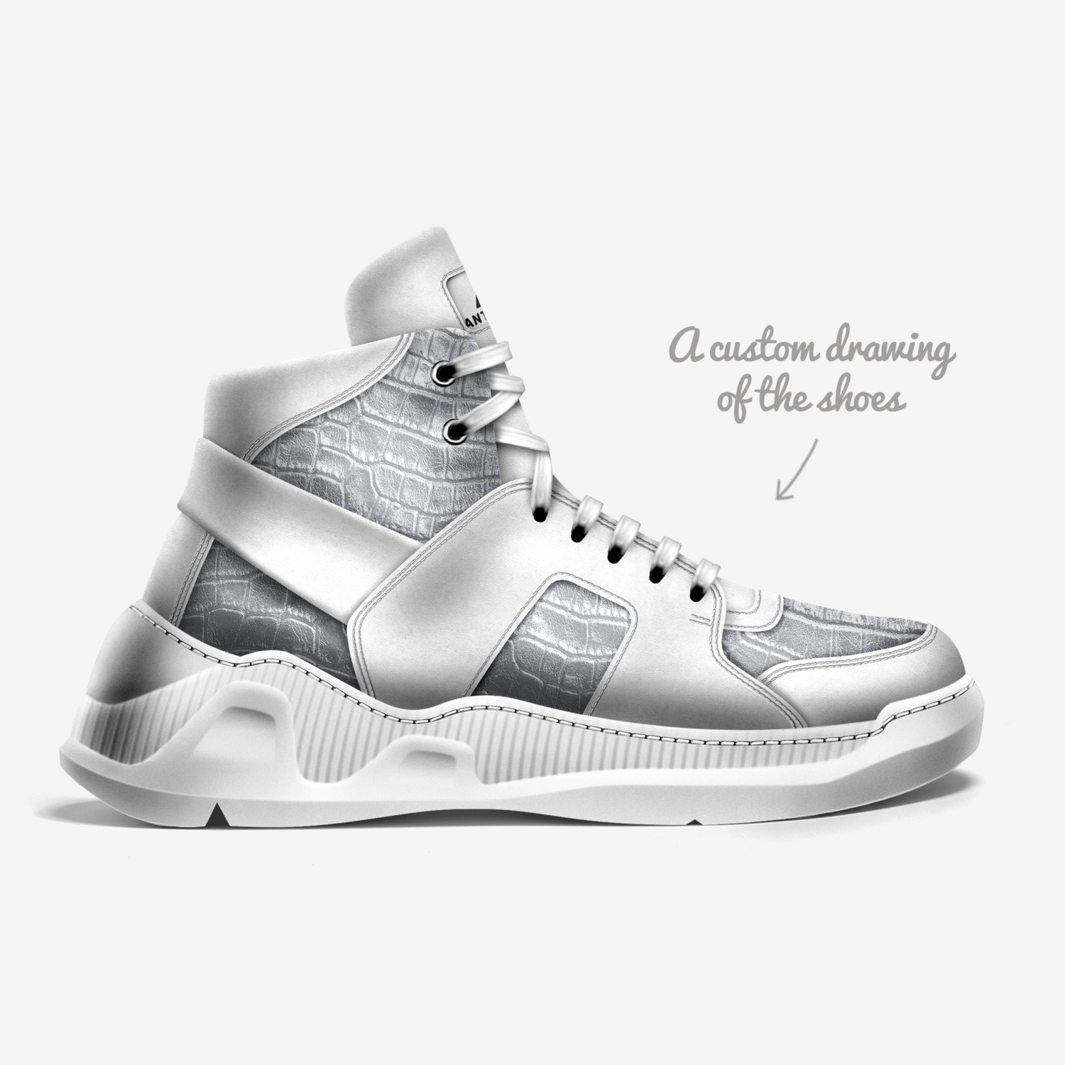 Anthony’s  custom made in Italy shoes by Anthony’s Shoes Brand | Sketch view