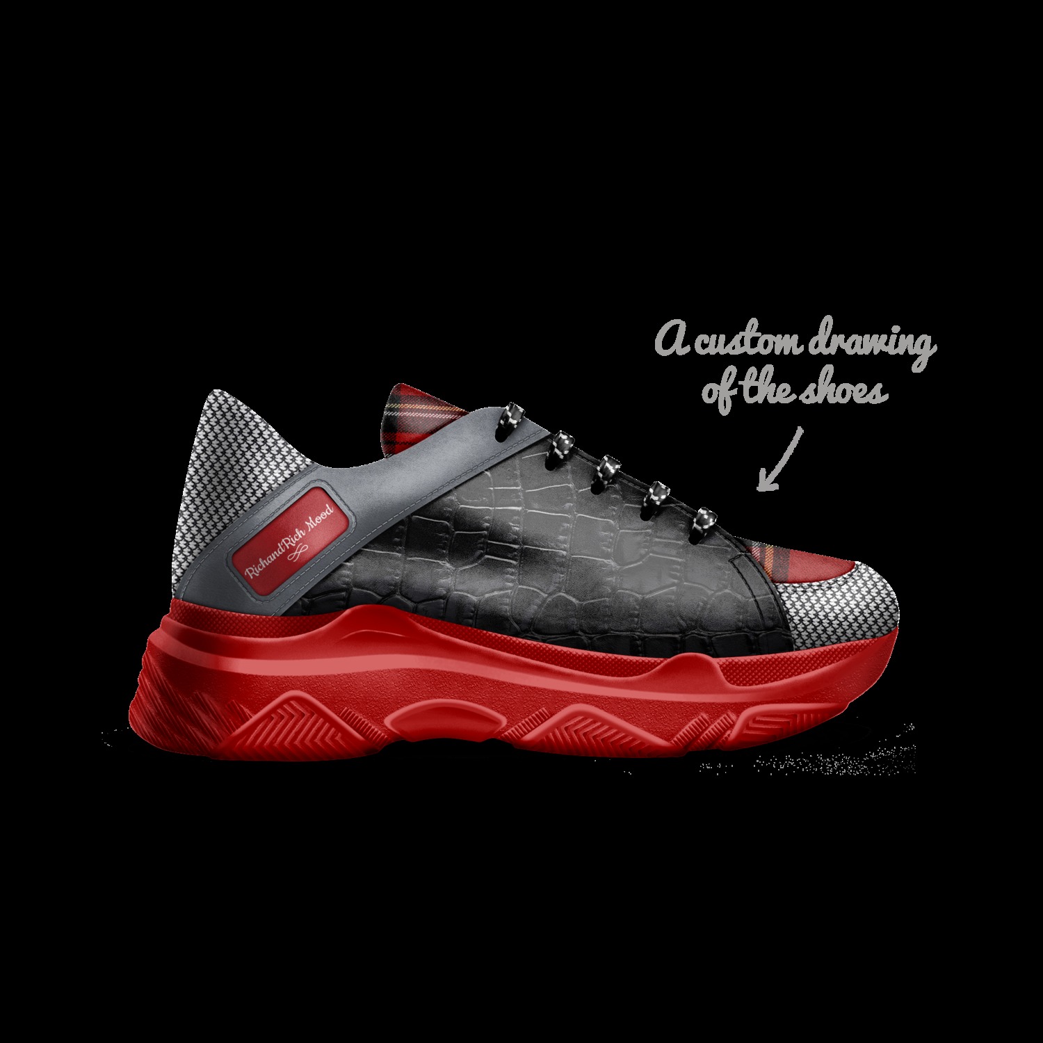 RichandRich Mood A Custom Shoe concept by Desiree Sims