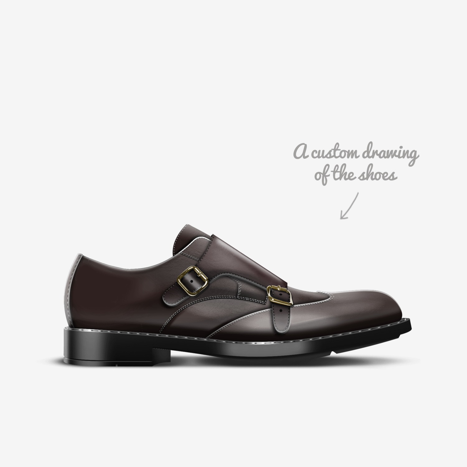 Prestigi custom made in Italy shoes by Richard Toscano | Sketch view