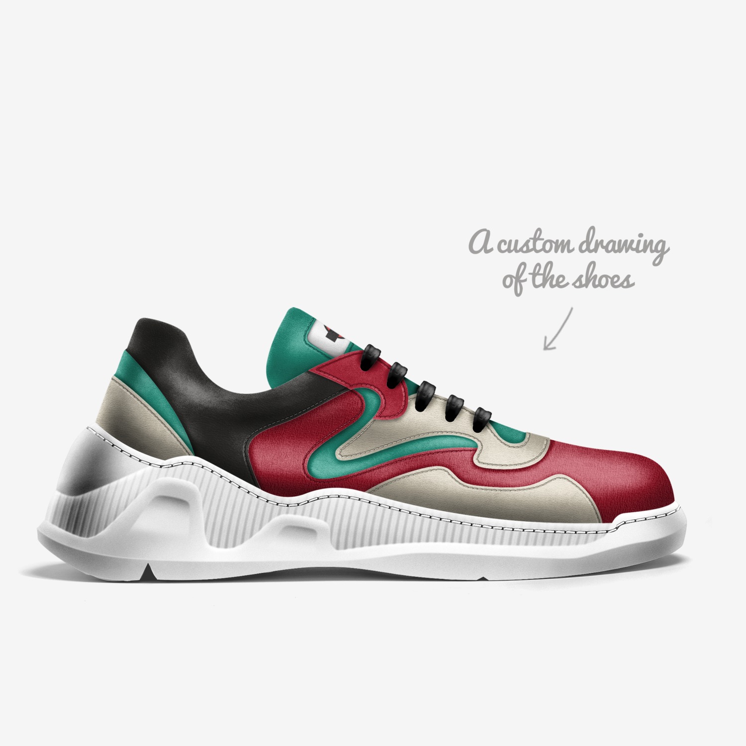 Jacob3 custom made in Italy shoes by Jacob Ham | Sketch view