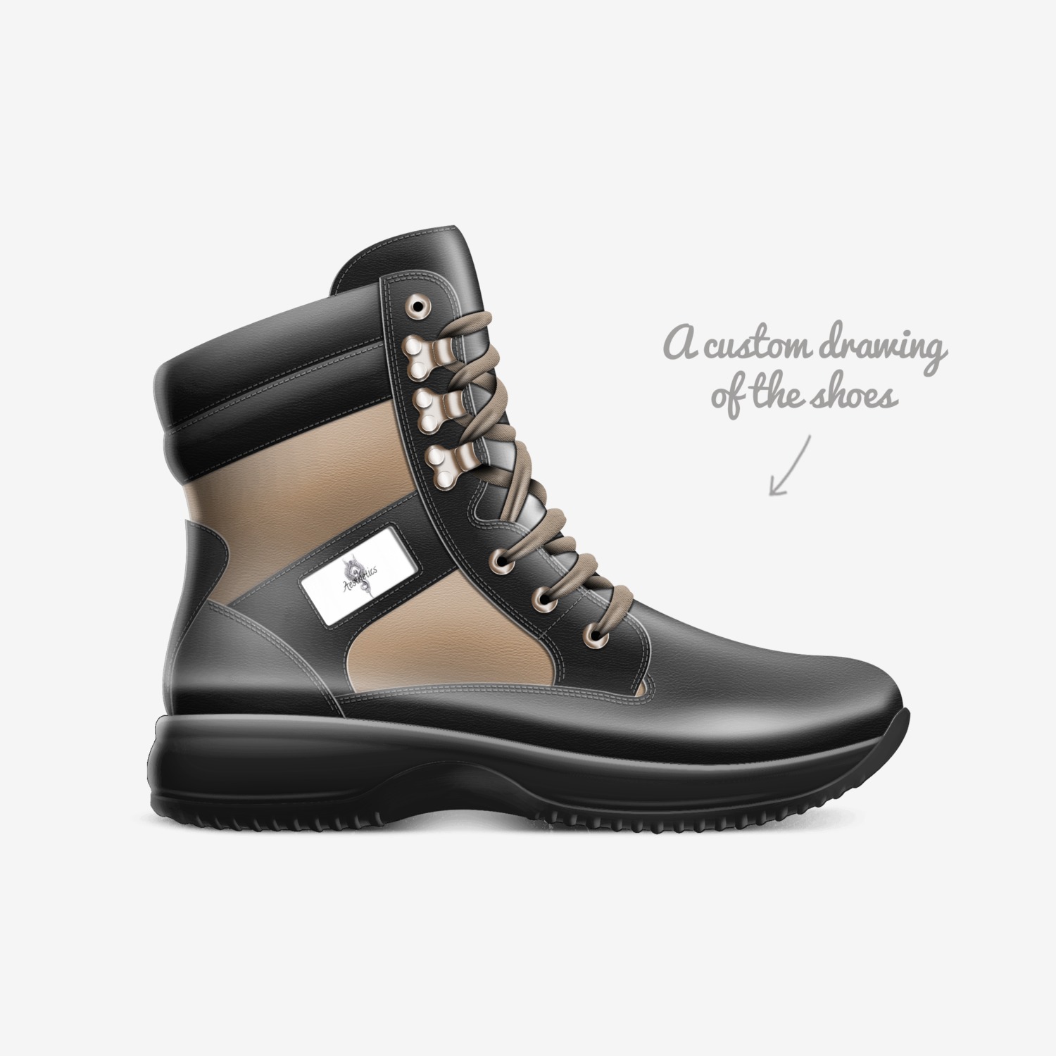 Aesthetics 8 custom made in Italy shoes by Cj Palmer | Sketch view