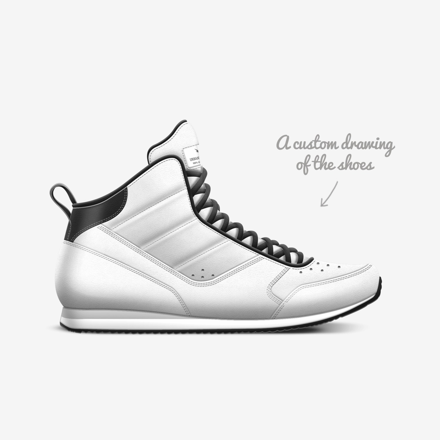 Urban SPICES custom made in Italy shoes by Kazarr Coleman | Sketch view