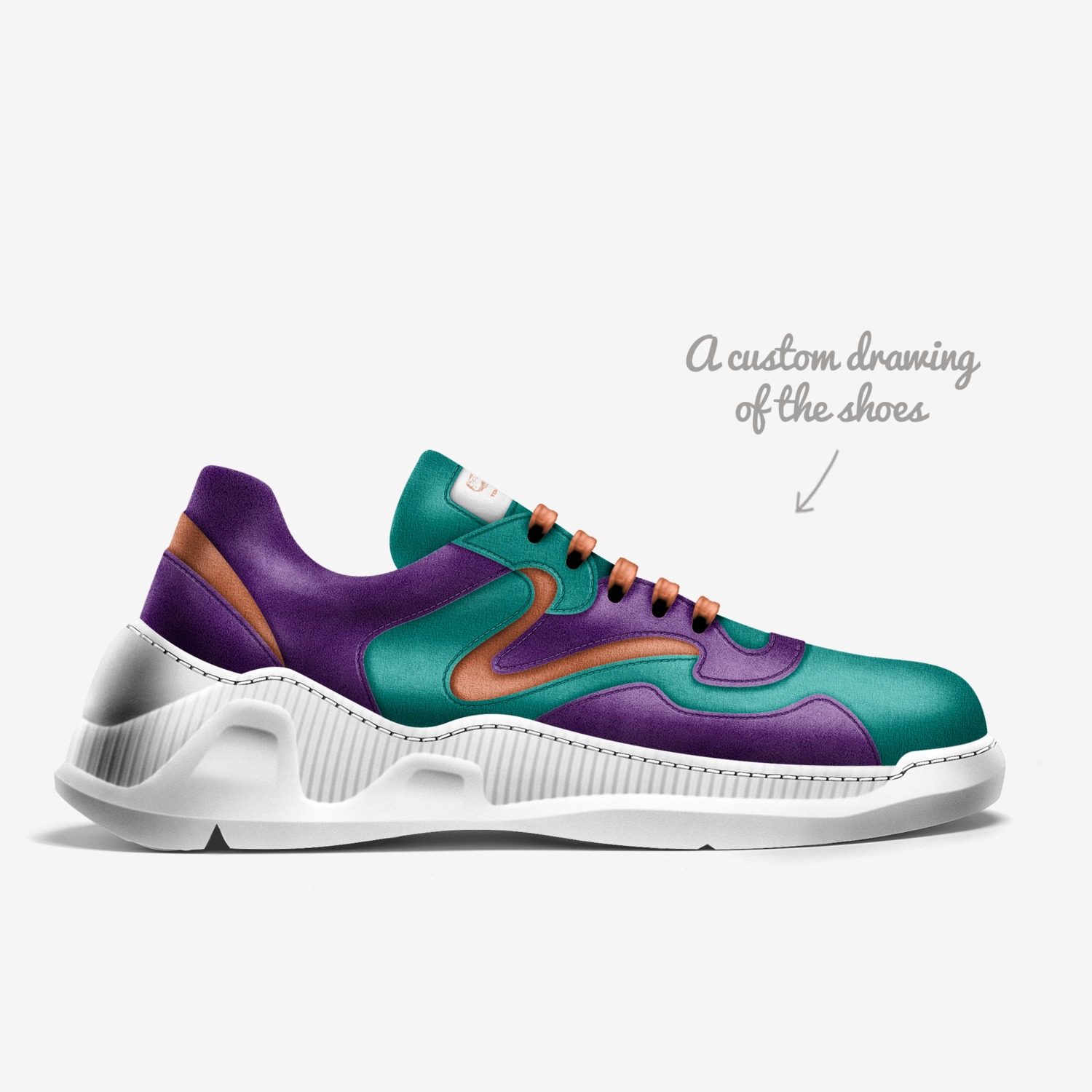 Topscale  custom made in Italy shoes by Frank Howard | Sketch view
