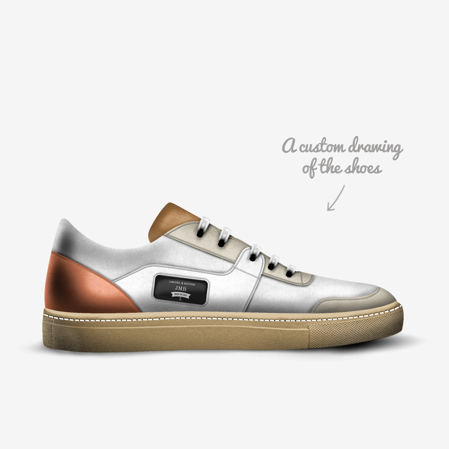 JMB custom made in Italy shoes by Rivarol Pierre-louis | Sketch view