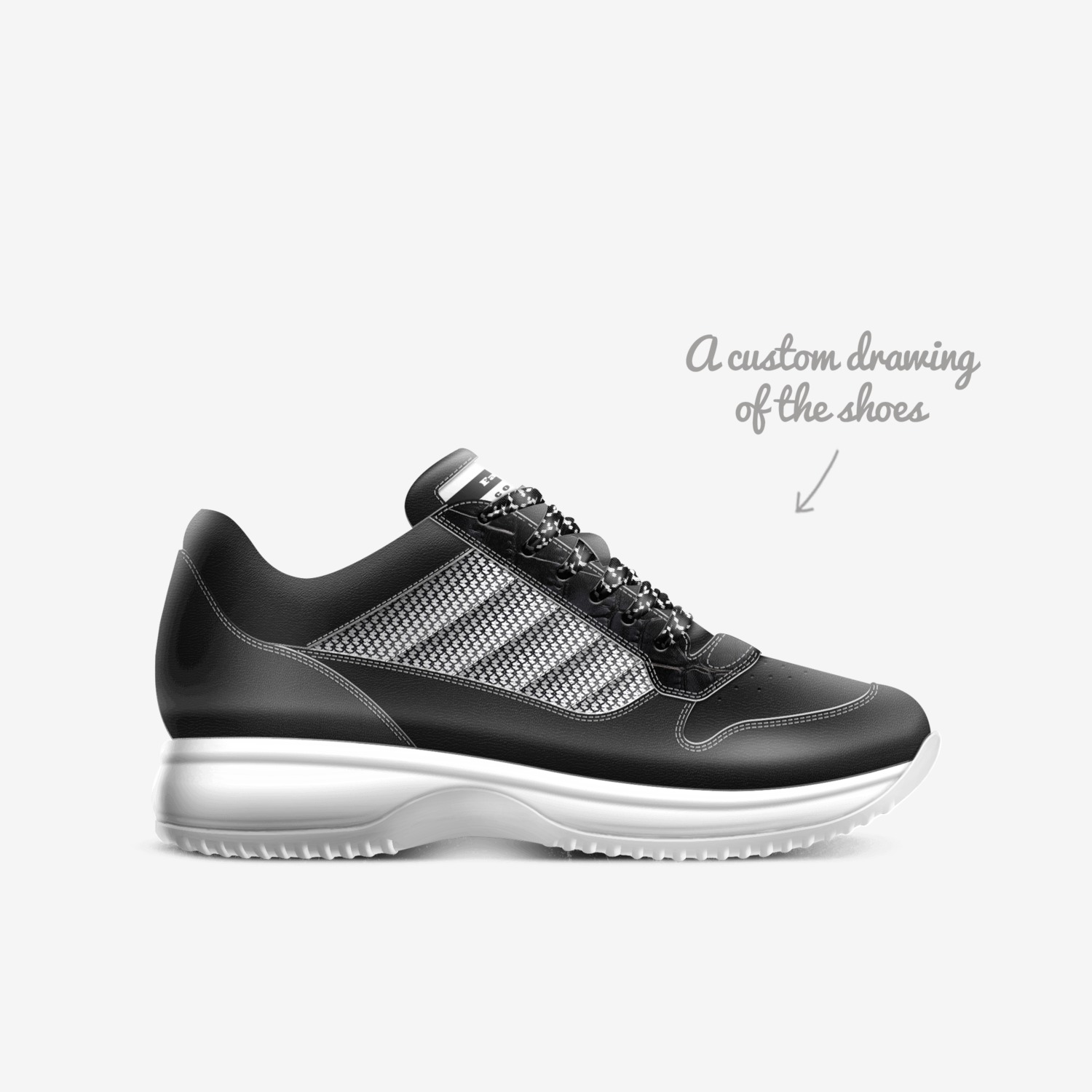 Fall SPICES custom made in Italy shoes by Kazarr Coleman | Sketch view