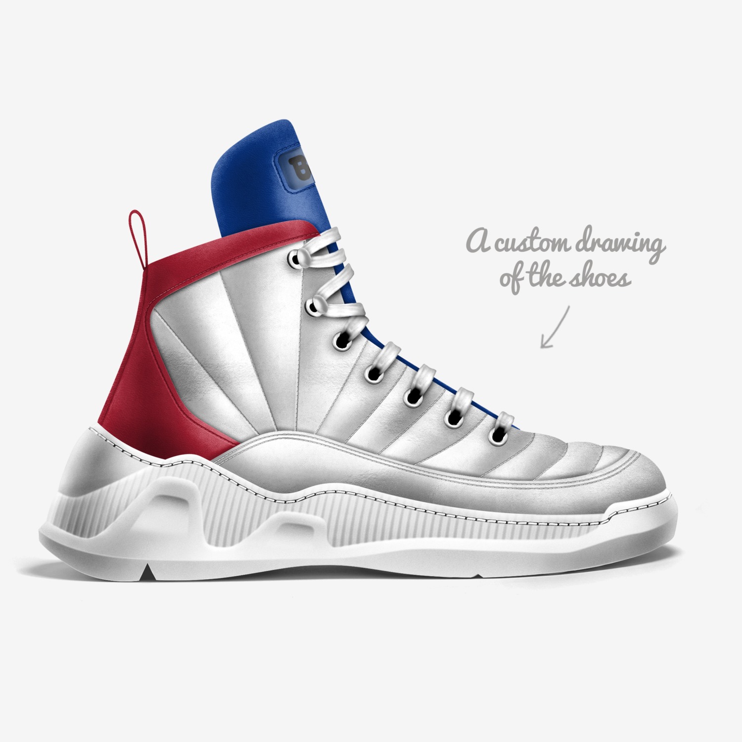 Knight W Elite custom made in Italy shoes by Being Great Every Day | Sketch view
