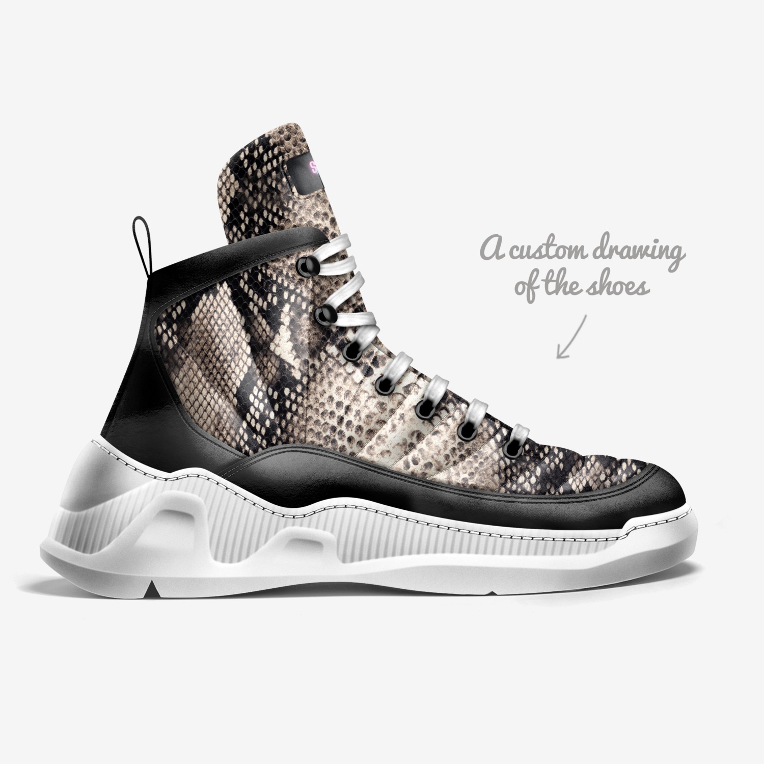 Souled Out custom made in Italy shoes by Him.&her.31 Laila | Sketch view