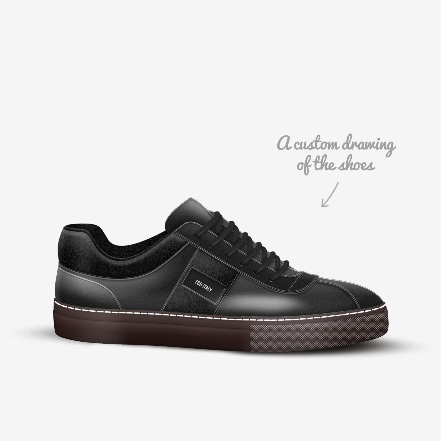 FBB custom made in Italy shoes by Fbb Italy | Sketch view