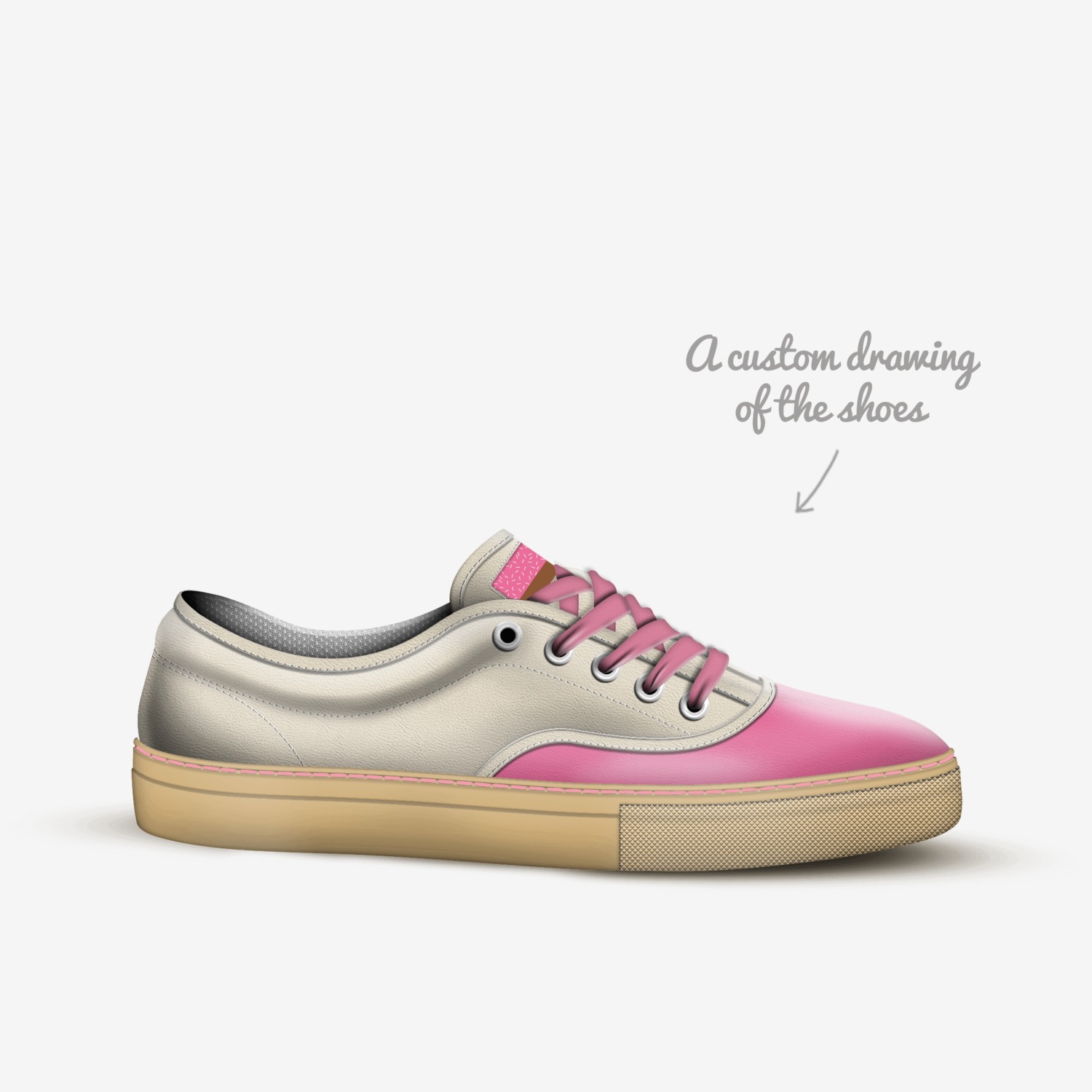 KàBê custom made in Italy shoes by Agency Aliveshoes | Sketch view
