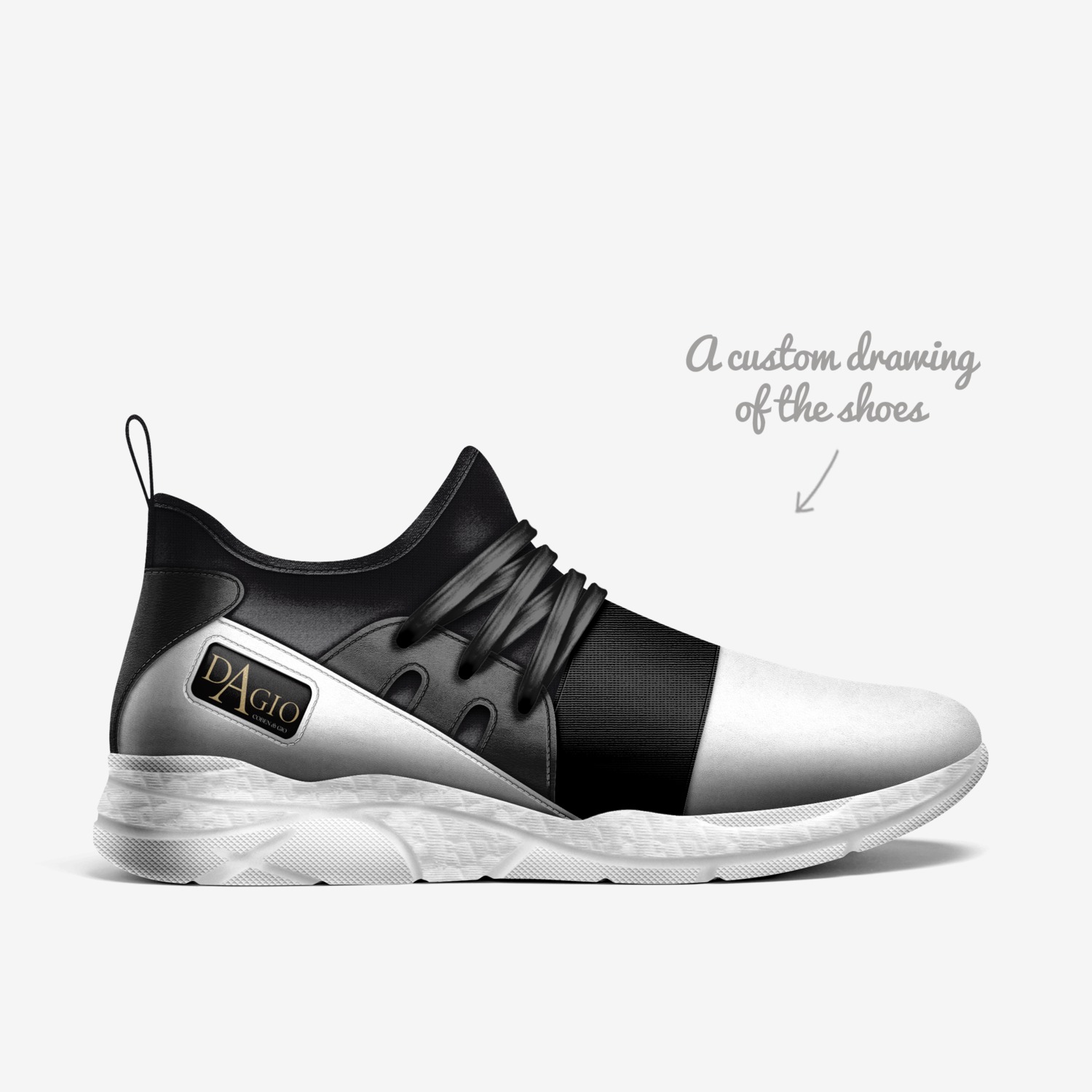 DA GIO custom made in Italy shoes by C&g Coben&gio | Sketch view