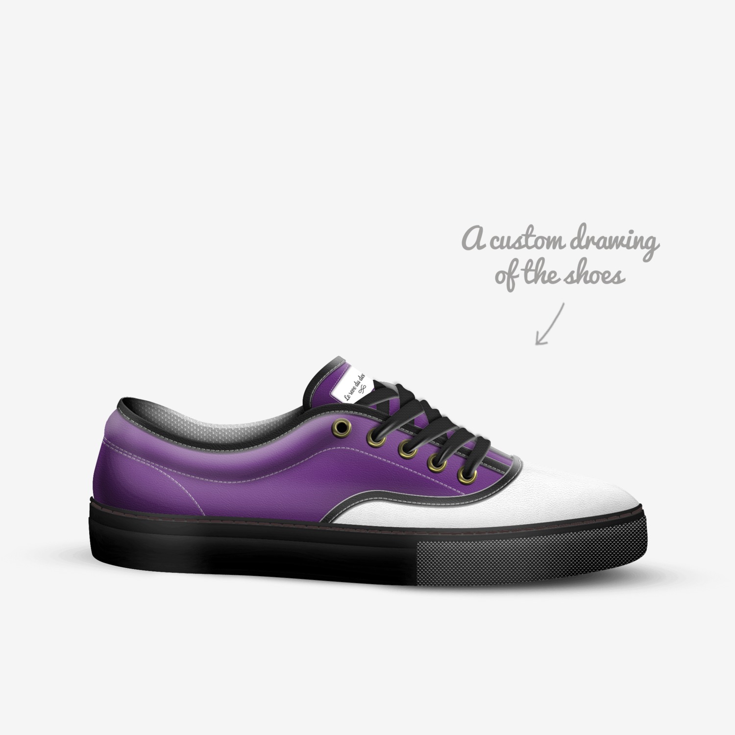 Bts shoes custom made in Italy shoes by Destiny Mitchell | Sketch view