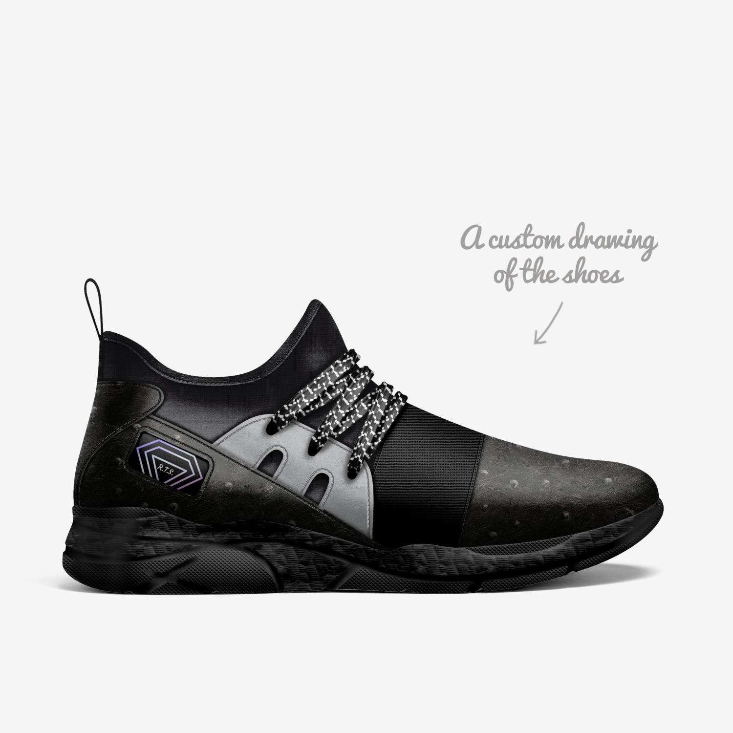 RTS - Cadence custom made in Italy shoes by D Cal | Sketch view