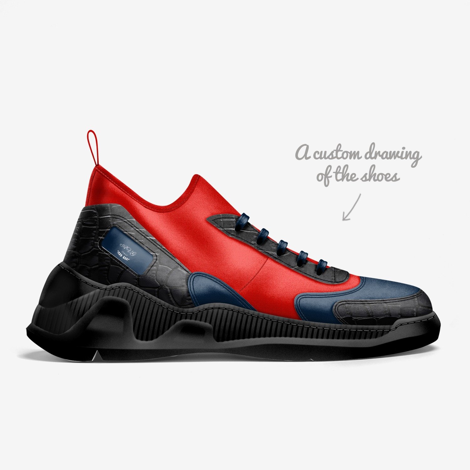 Craftsmen custom made in Italy shoes by Avant Garde | Sketch view