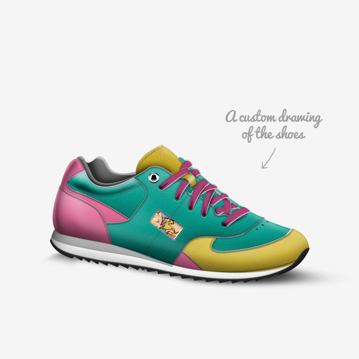 Ali custom made in Italy shoes by Rauschanda George | Sketch view