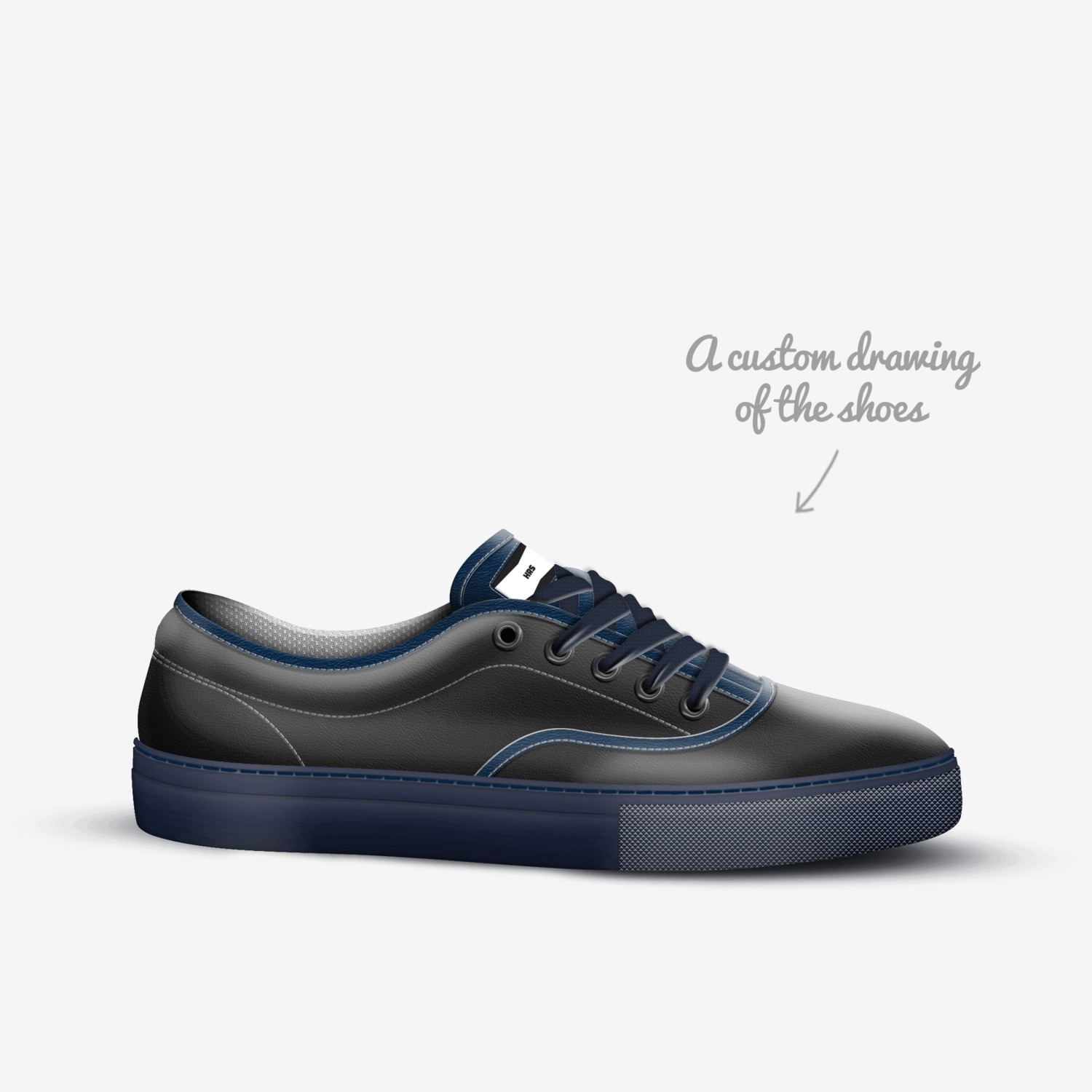 HRS custom made in Italy shoes by Trevin Fullenwider | Sketch view