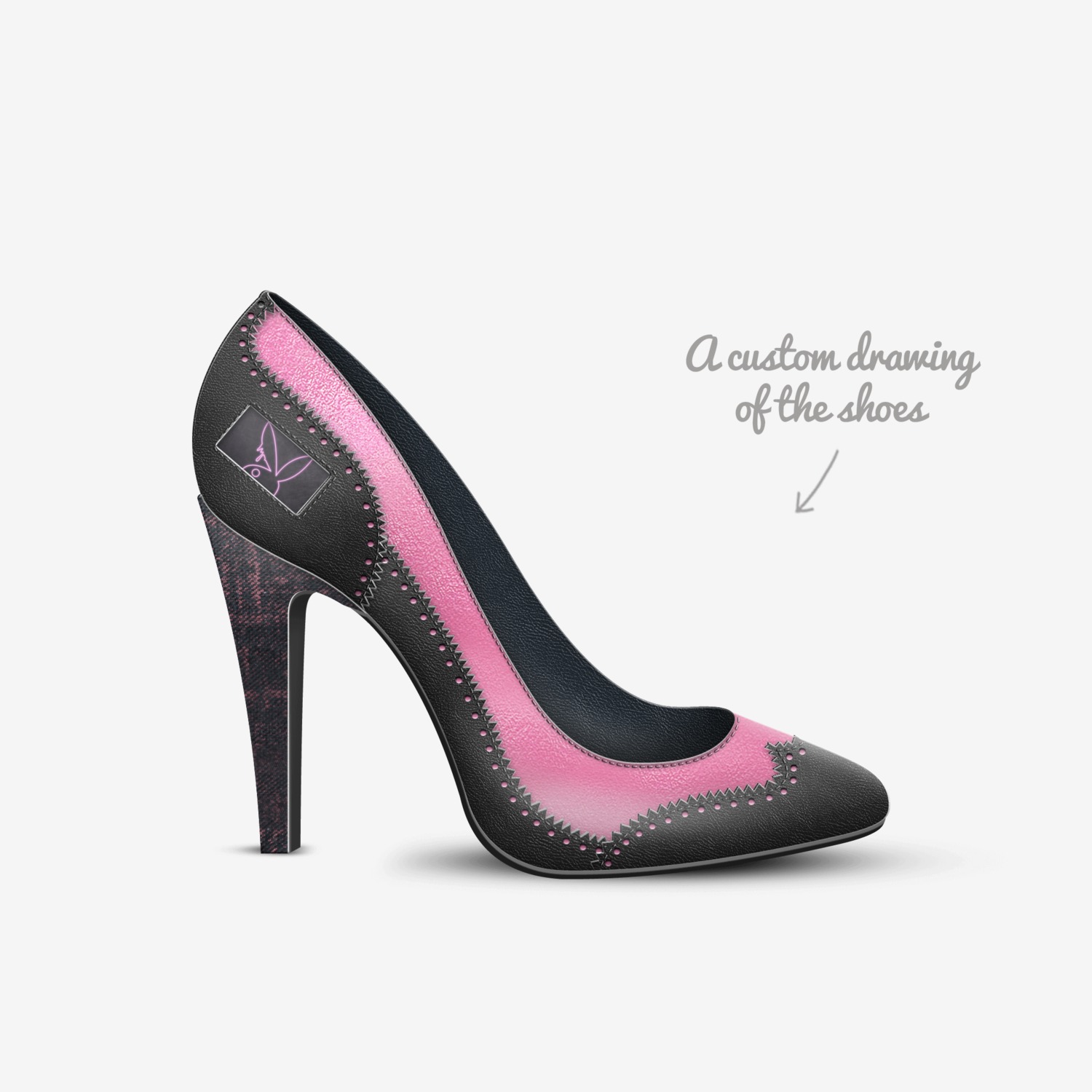 Selective  custom made in Italy shoes by Kelly Wilson | Sketch view
