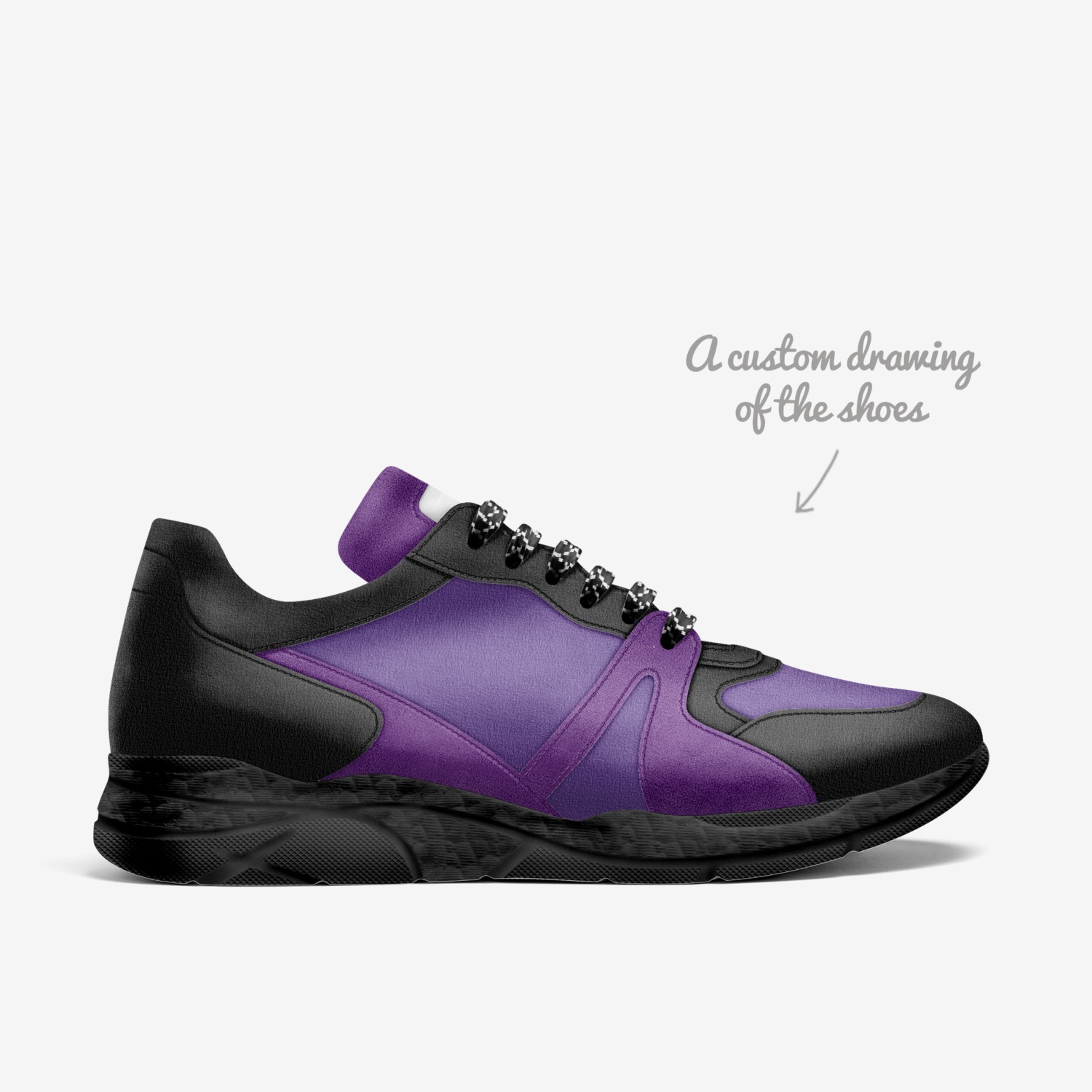 CW Grape Twist custom made in Italy shoes by Terrence Ford | Sketch view