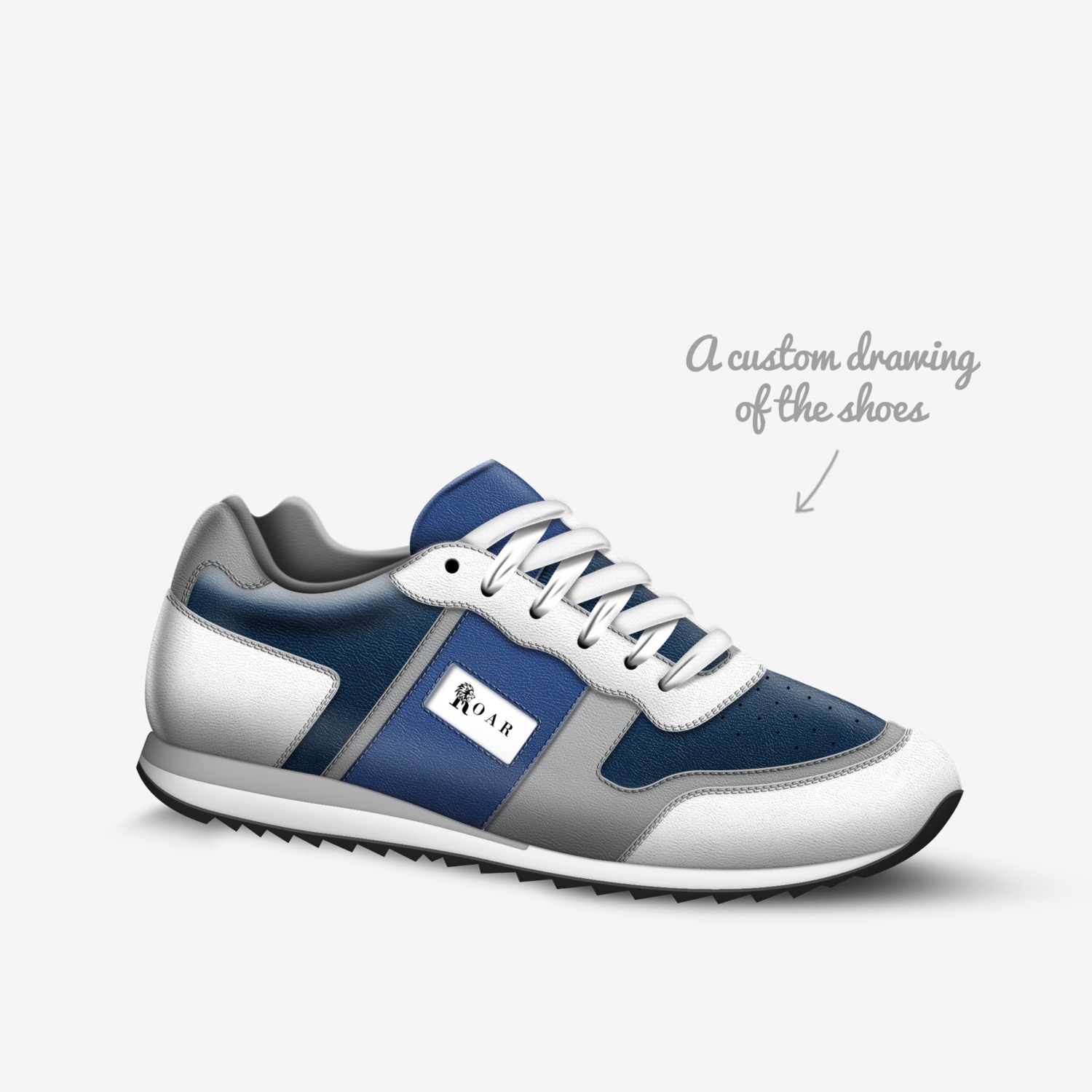 Paw Prints custom made in Italy shoes by Jezrael Hood | Sketch view