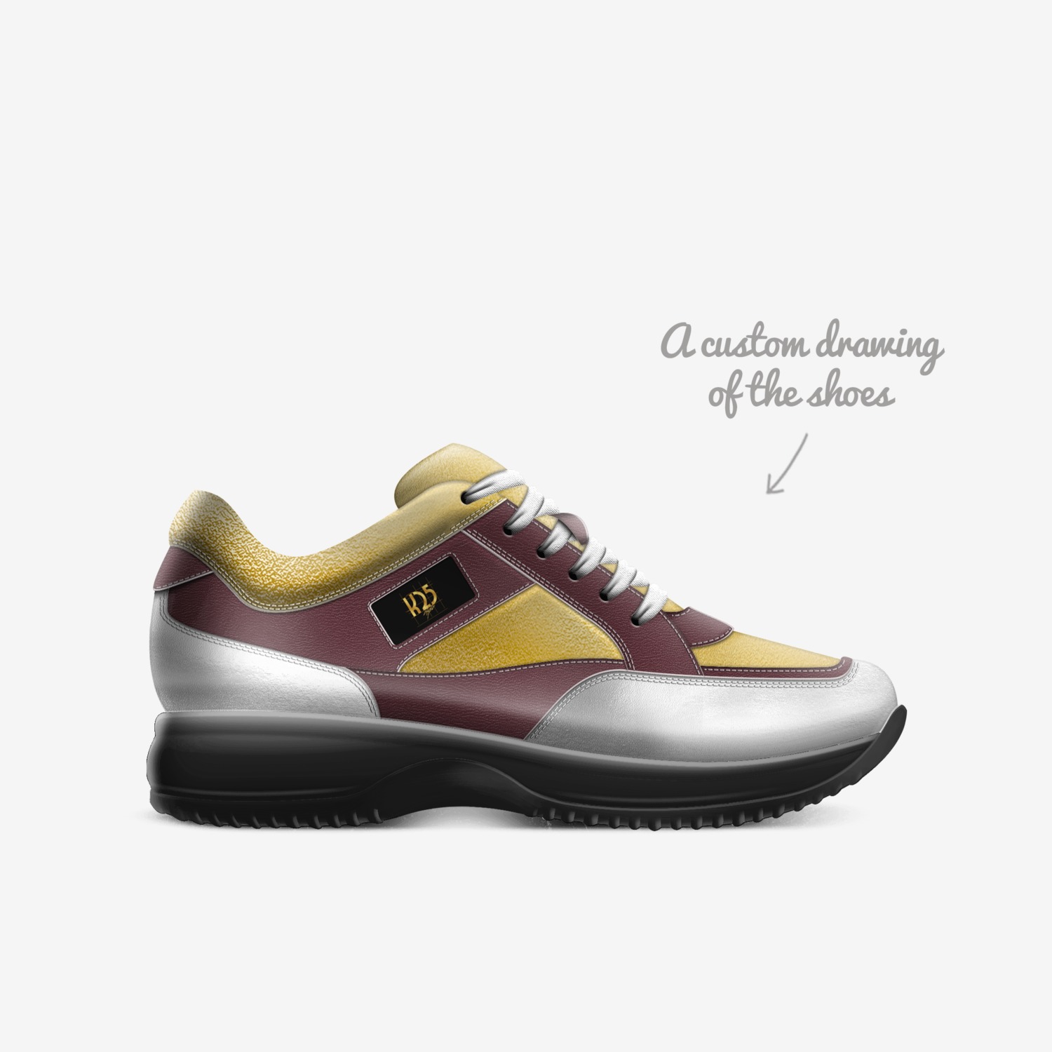 K25 Ultras custom made in Italy shoes by Kyle Thompson | Sketch view