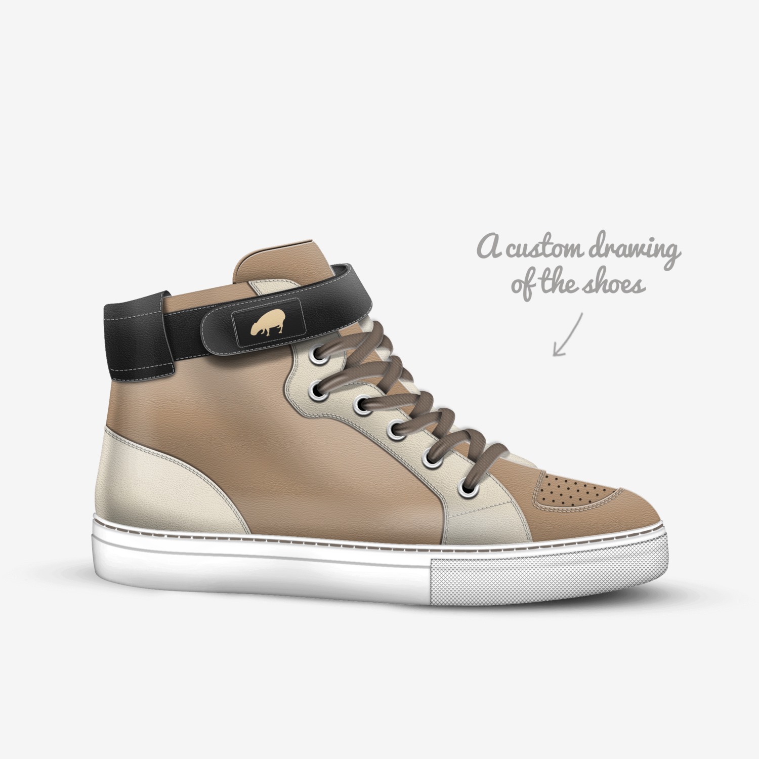 CapyBara custom made in Italy shoes by Samuel Novitzky | Sketch view