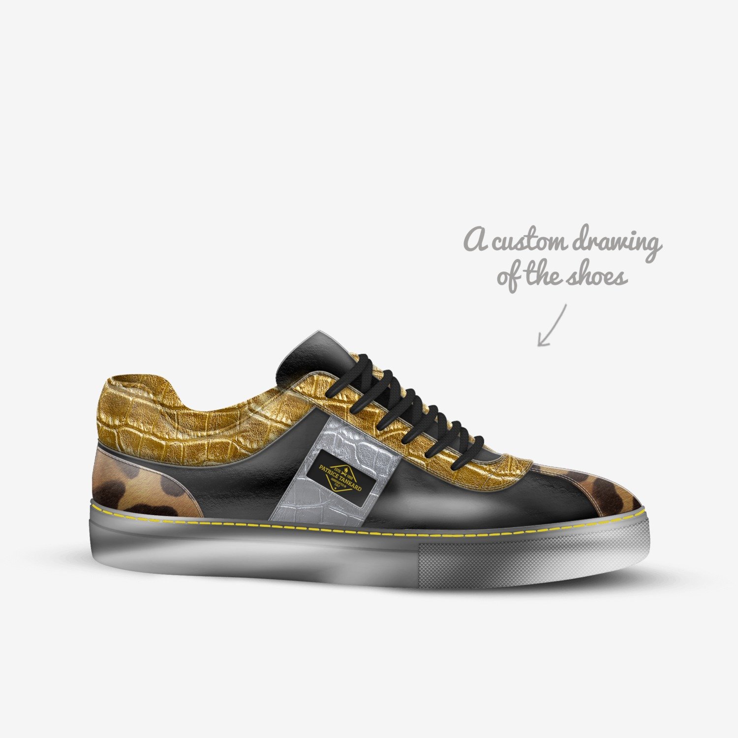 Patrice Tankard  custom made in Italy shoes by Patrice Tankard | Sketch view