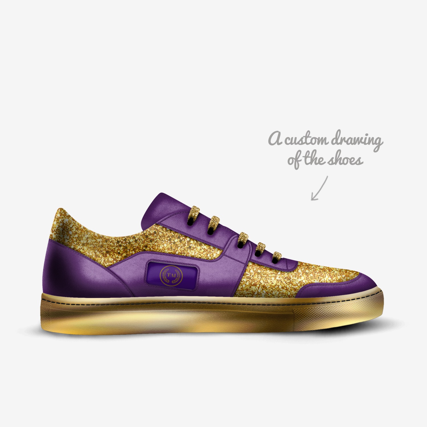 TAI PROUD custom made in Italy shoes by Alicia Grant | Sketch view