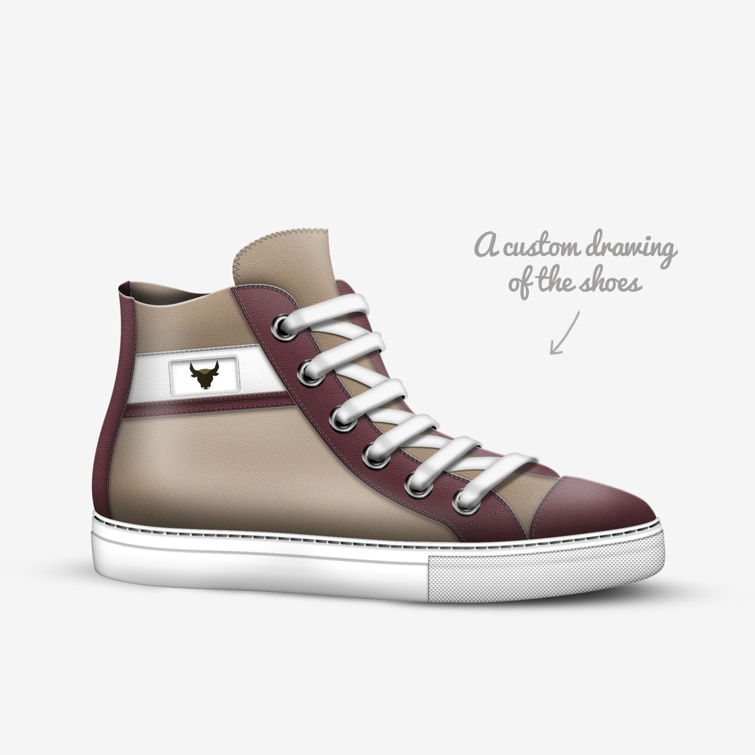 Crescente_agency custom made in Italy shoes by Agency Aliveshoes | Sketch view
