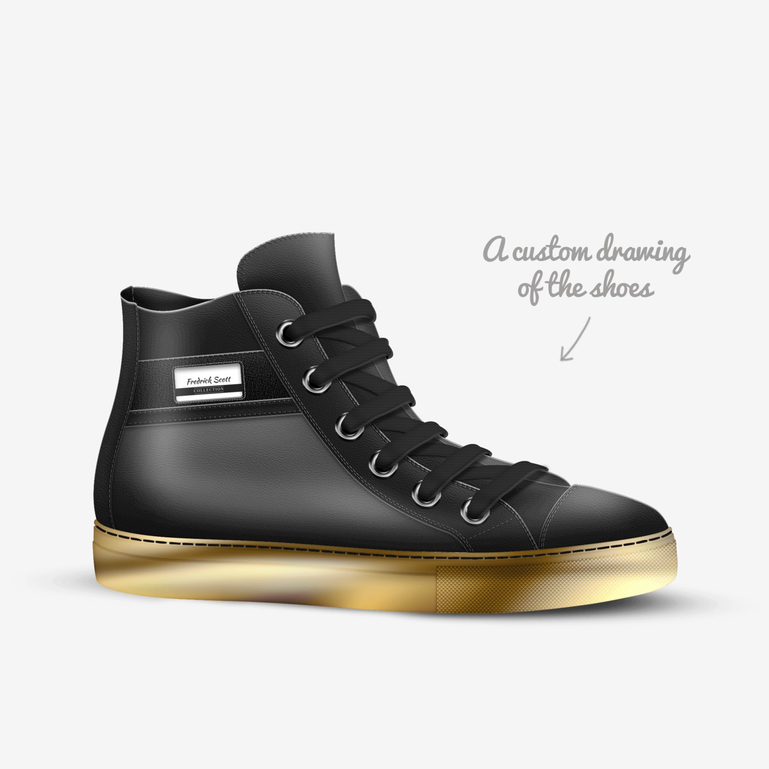 F.Scotts custom made in Italy shoes by Fredrick Scott | Sketch view