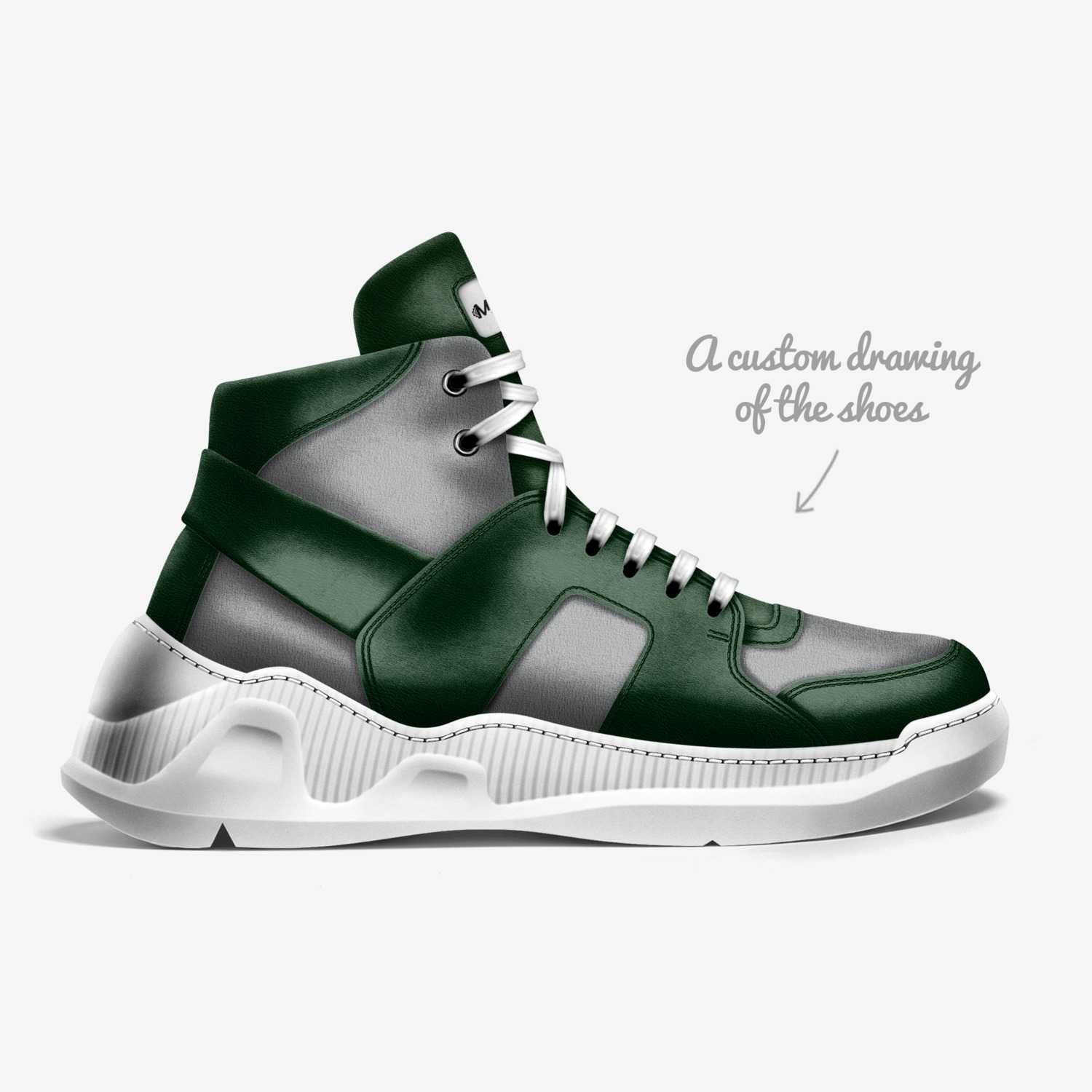 MakARTi custom made in Italy shoes by Sinakhokonke Mbata | Sketch view