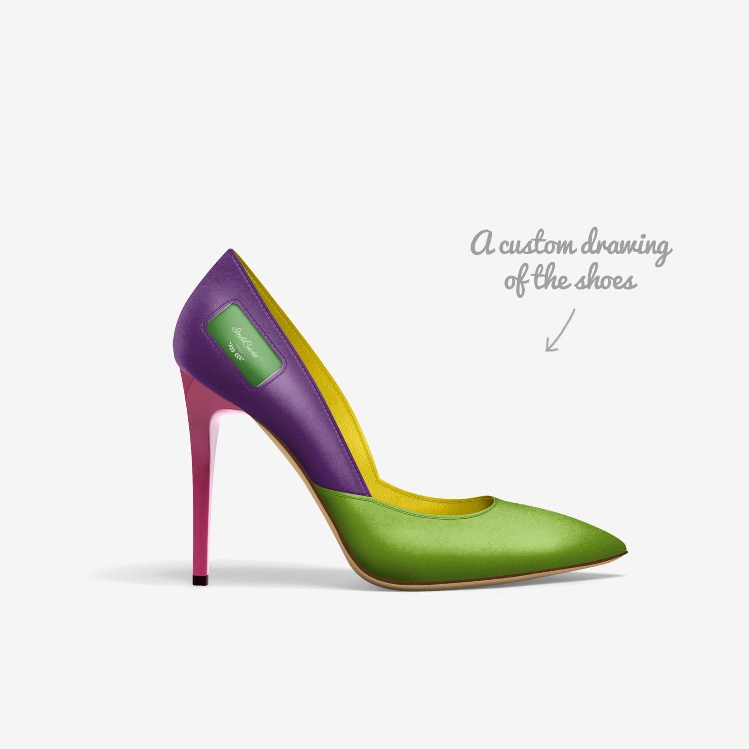IndiCuvée  custom made in Italy shoes by Cherice Richardson | Sketch view