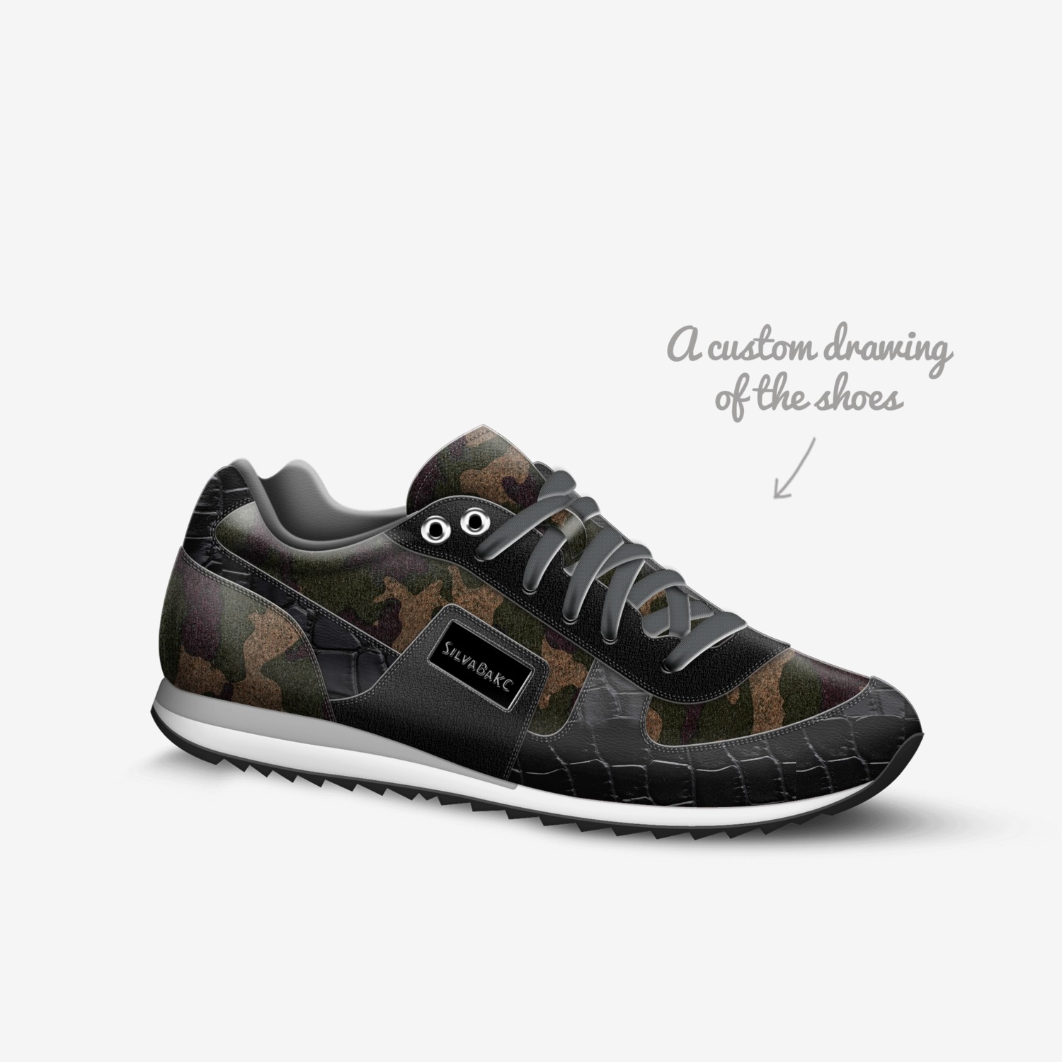 SilvaBaKC custom made in Italy shoes by Blurt | Sketch view