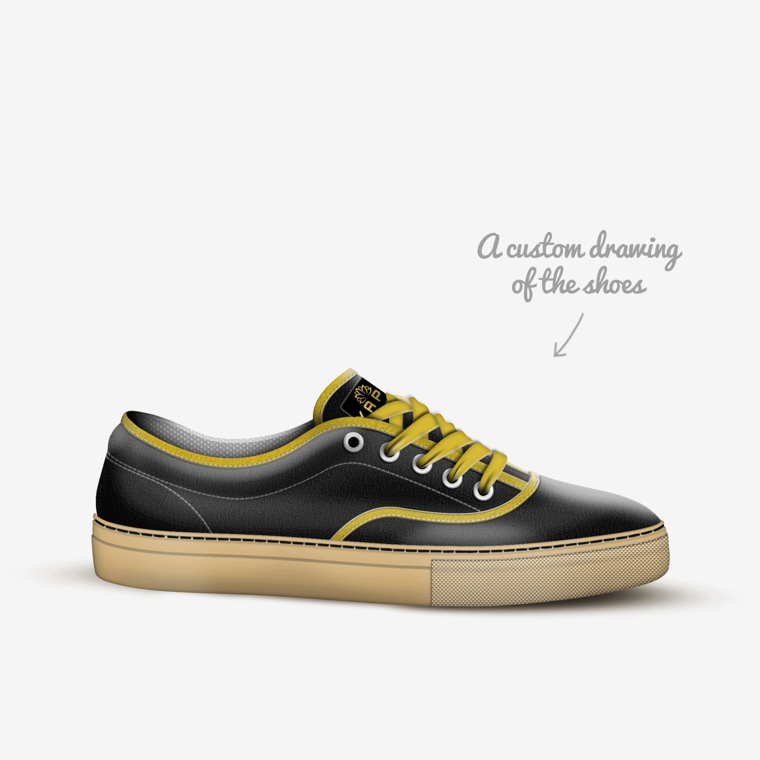 Euphoria Y-2 custom made in Italy shoes by Isuru Yapa | Sketch view