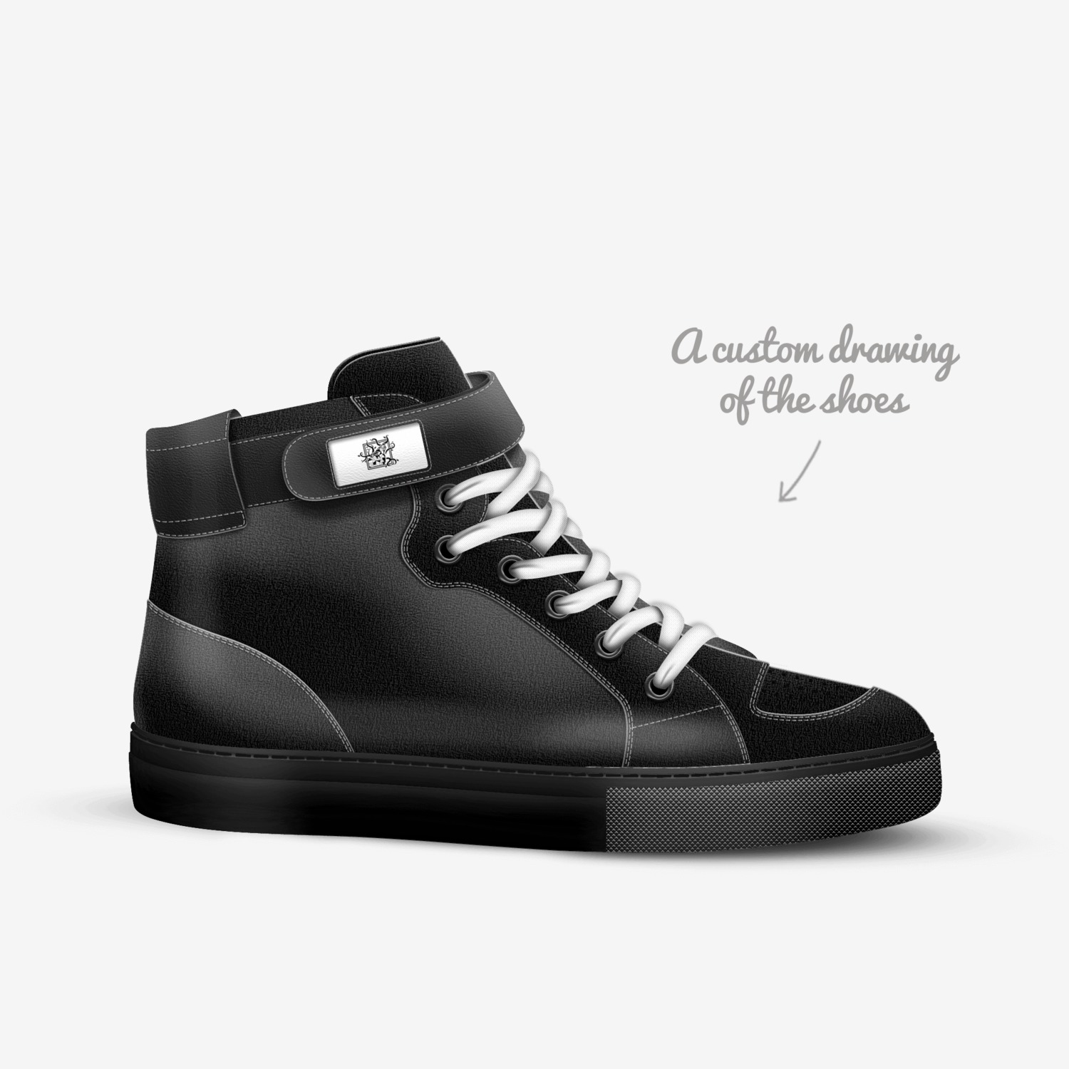 Mad Max custom made in Italy shoes by Wasim Max | Sketch view