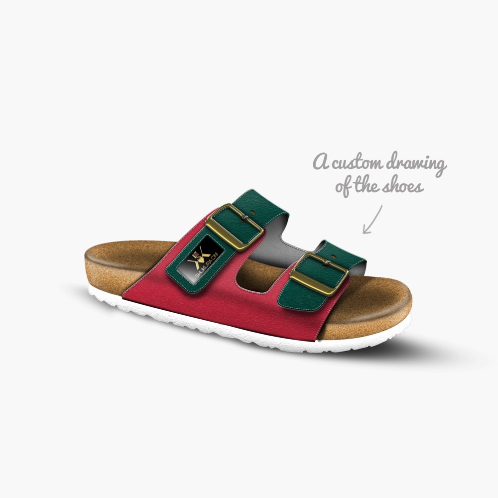 Strawberries artisan made in Italy shoes by Shukura Oni
